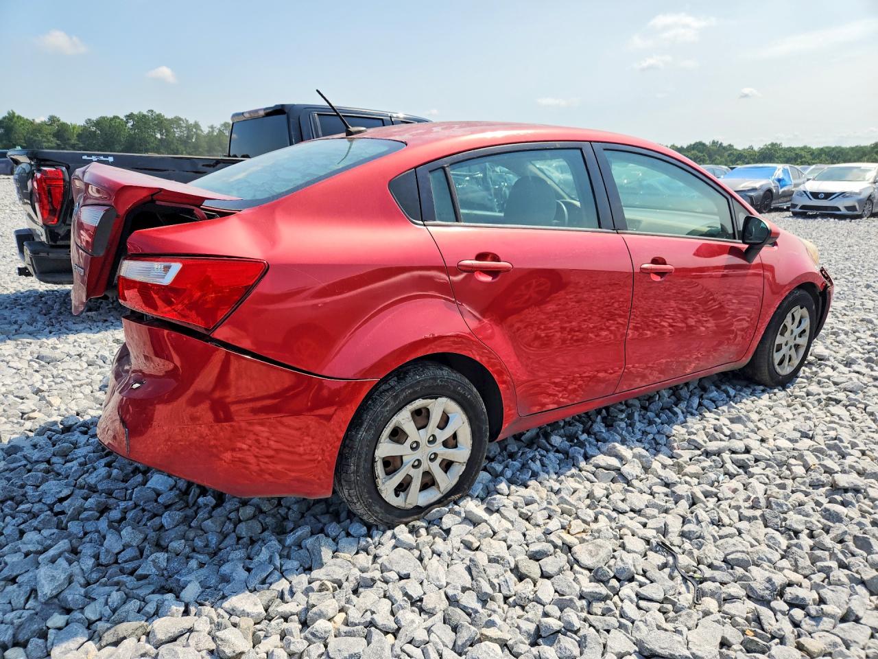 2013 Kia Rio Ex Red vin: KNADN4A39D6123086