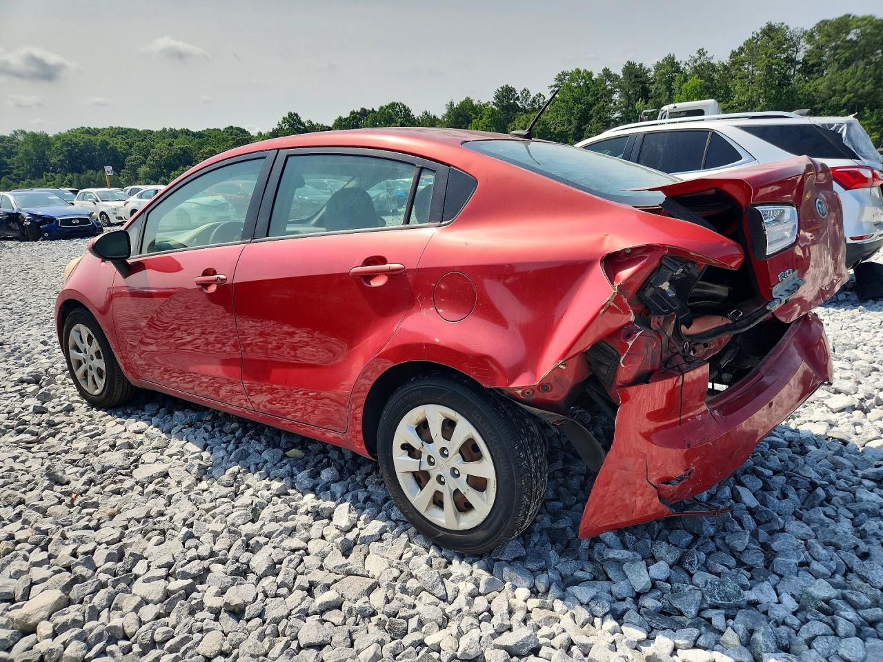 2013 Kia Rio Ex Red vin: KNADN4A39D6123086