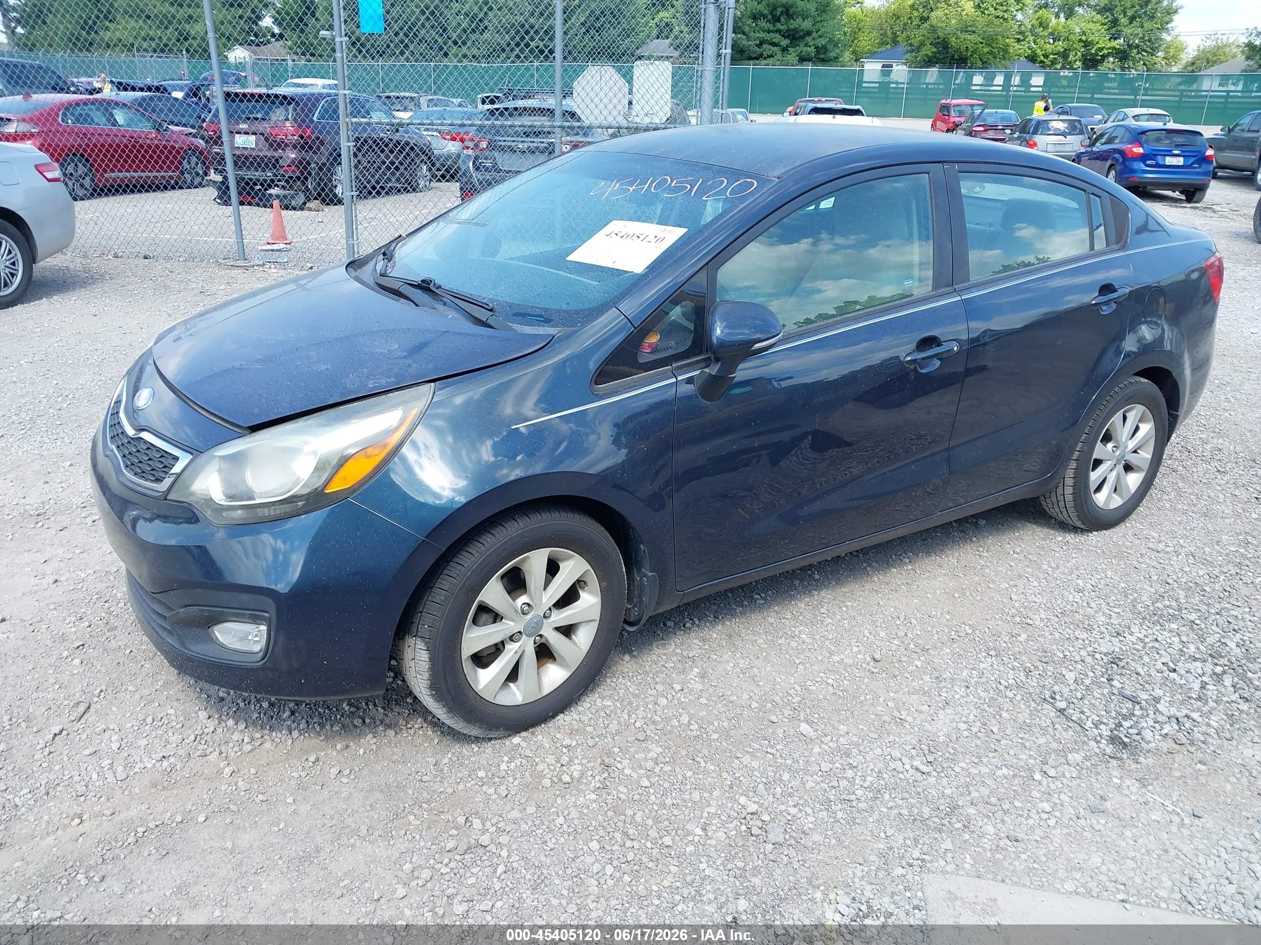 2013 Kia Rio Ex Black vin: KNADN4A39D6165824