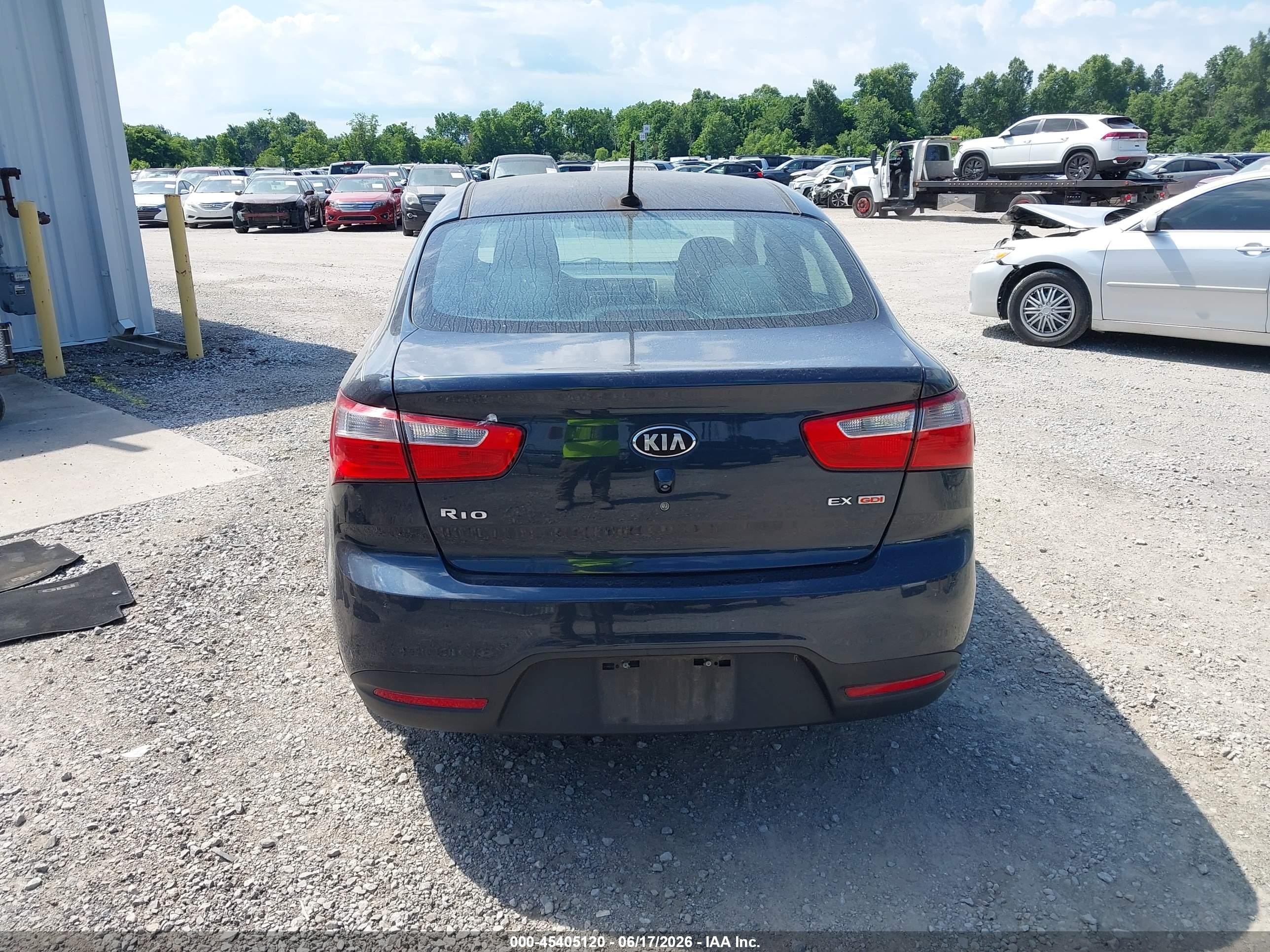 2013 Kia Rio Ex Black vin: KNADN4A39D6165824