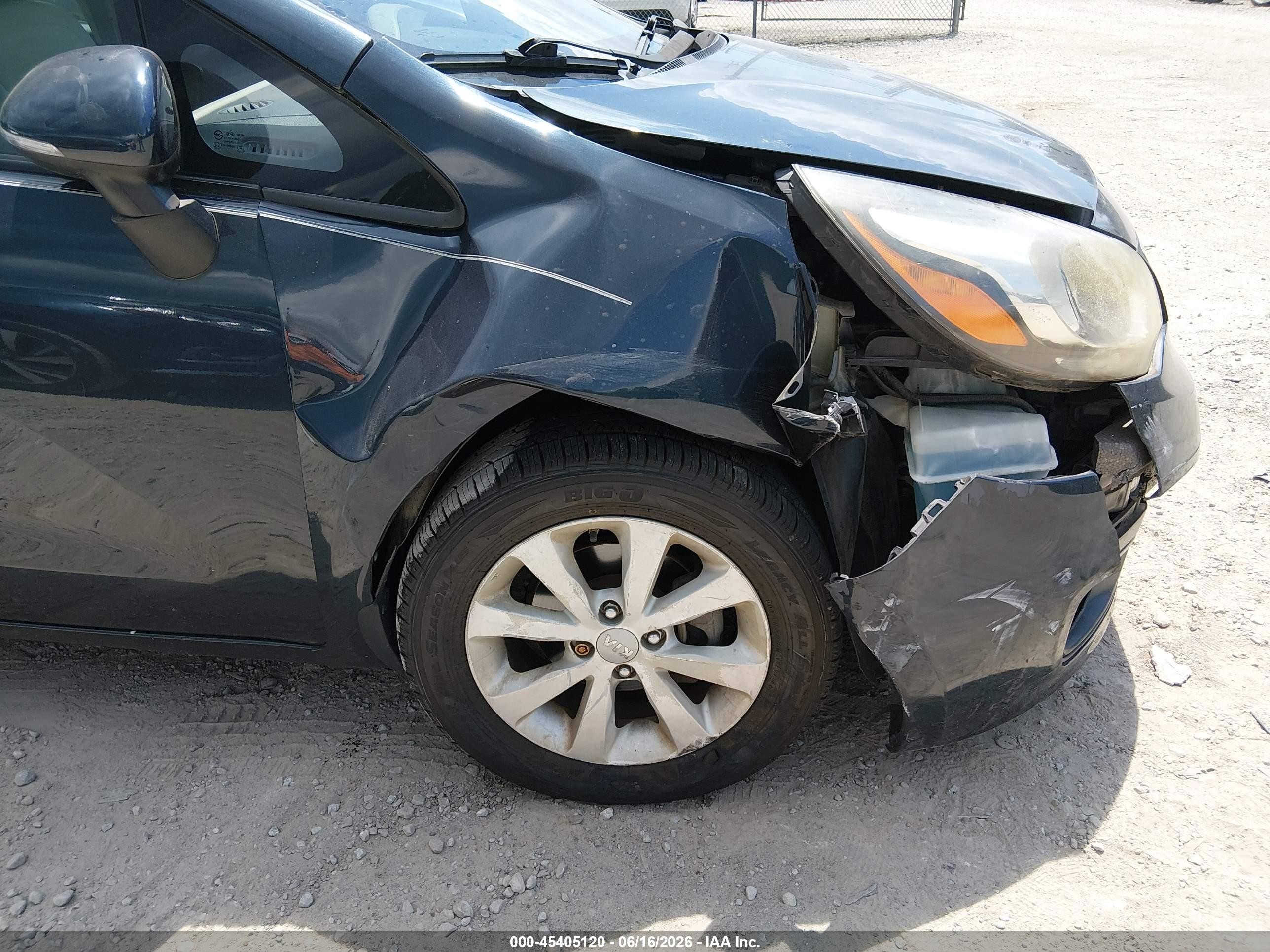 2013 Kia Rio Ex Black vin: KNADN4A39D6165824