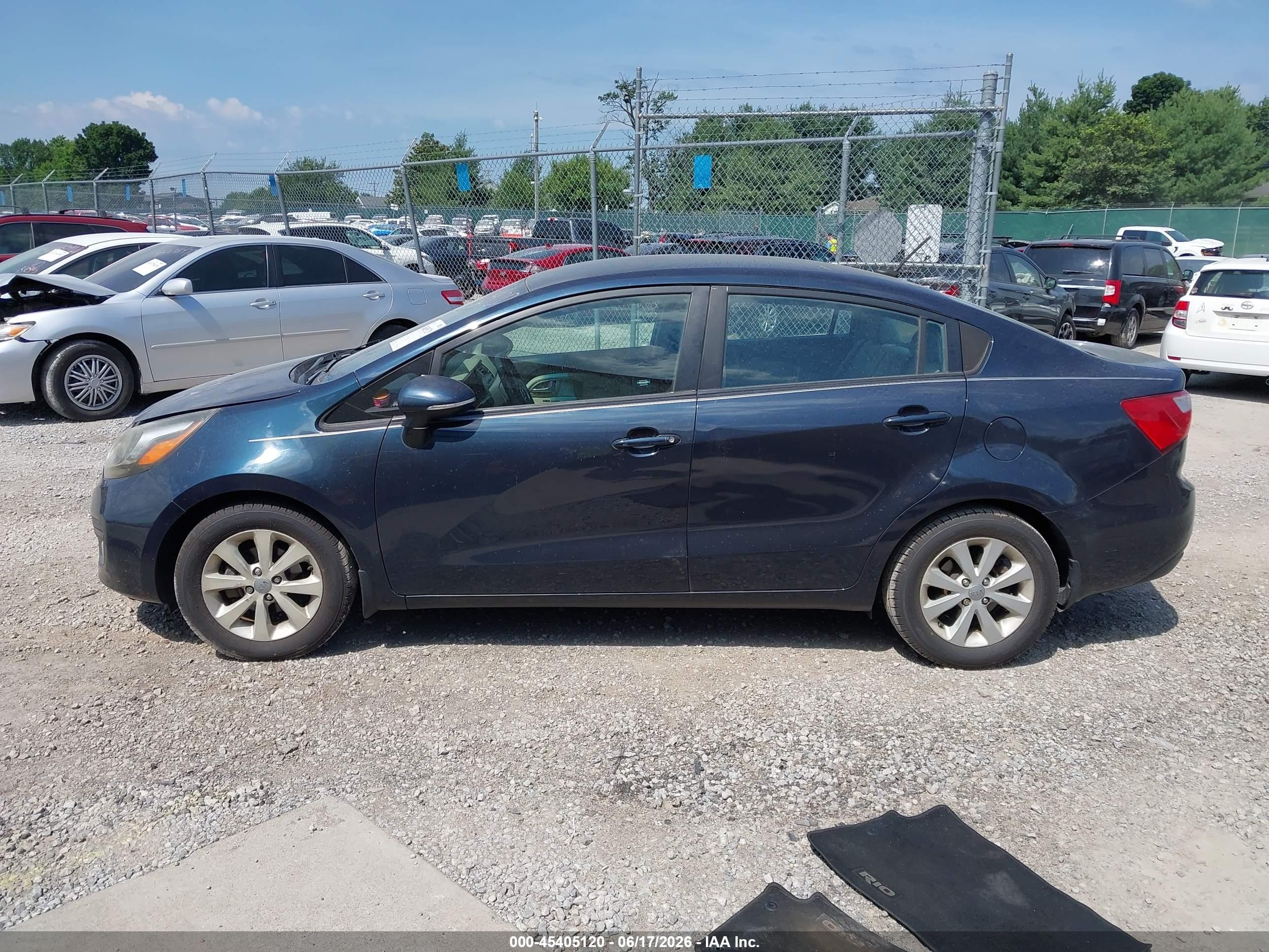 2013 Kia Rio Ex Black vin: KNADN4A39D6165824