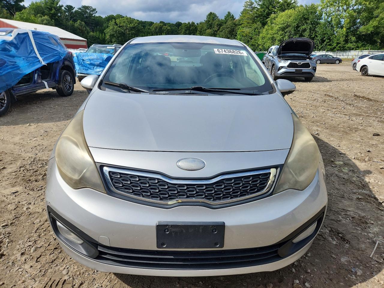 2013 Kia Rio Ex Silver vin: KNADN4A39D6226511
