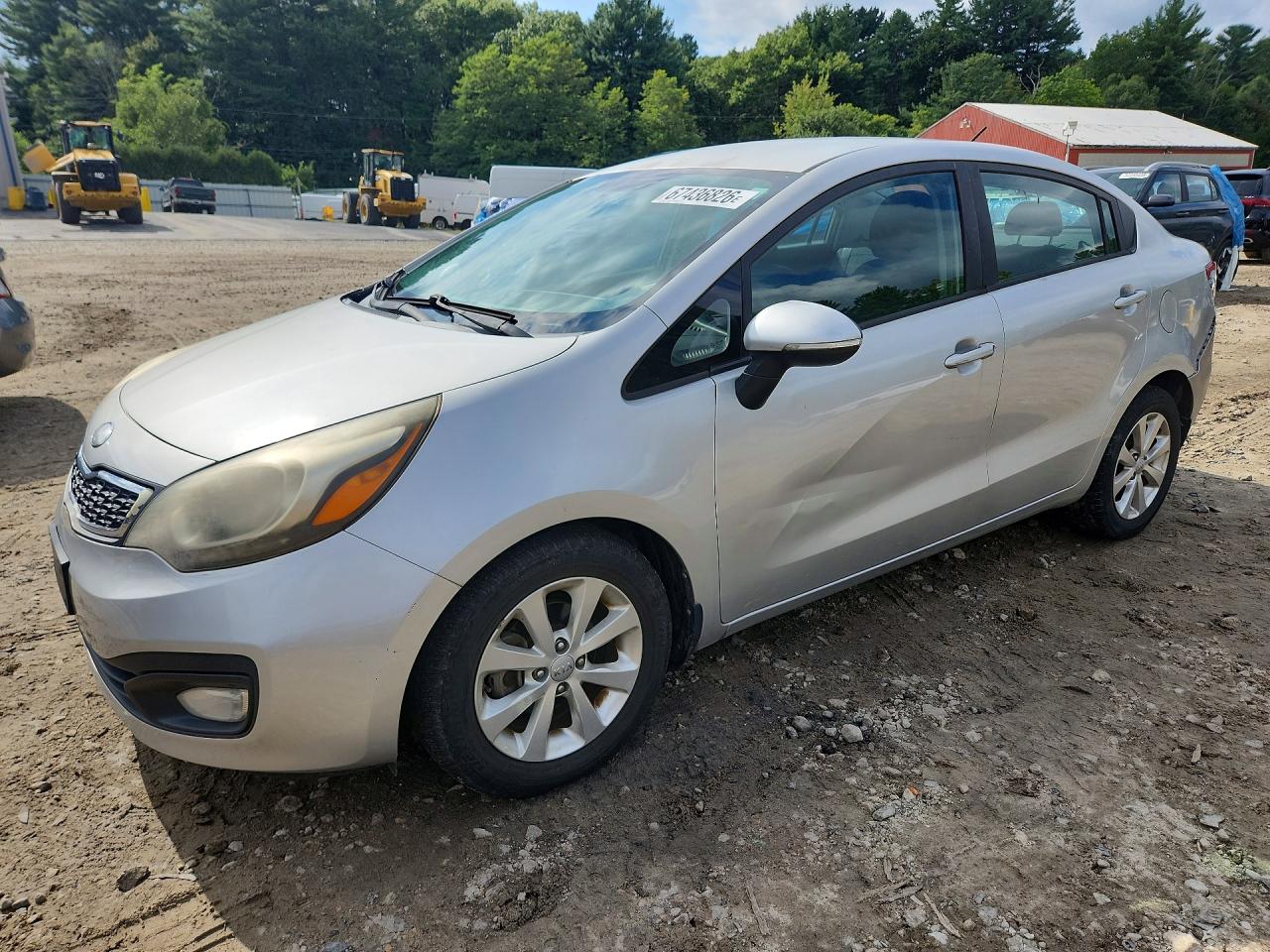 2013 Kia Rio Ex Silver vin: KNADN4A39D6226511
