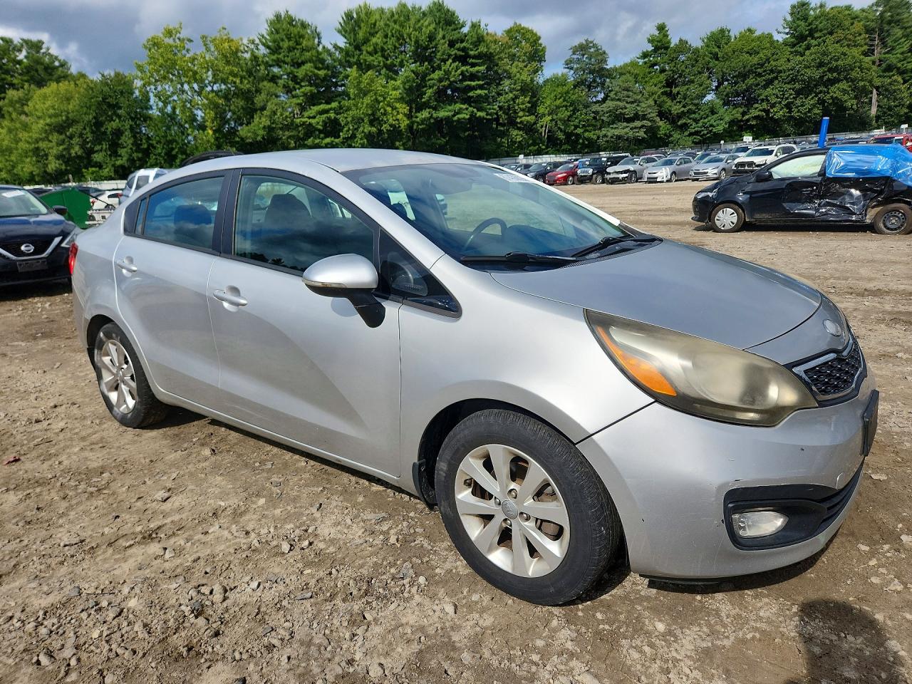 2013 Kia Rio Ex Silver vin: KNADN4A39D6226511