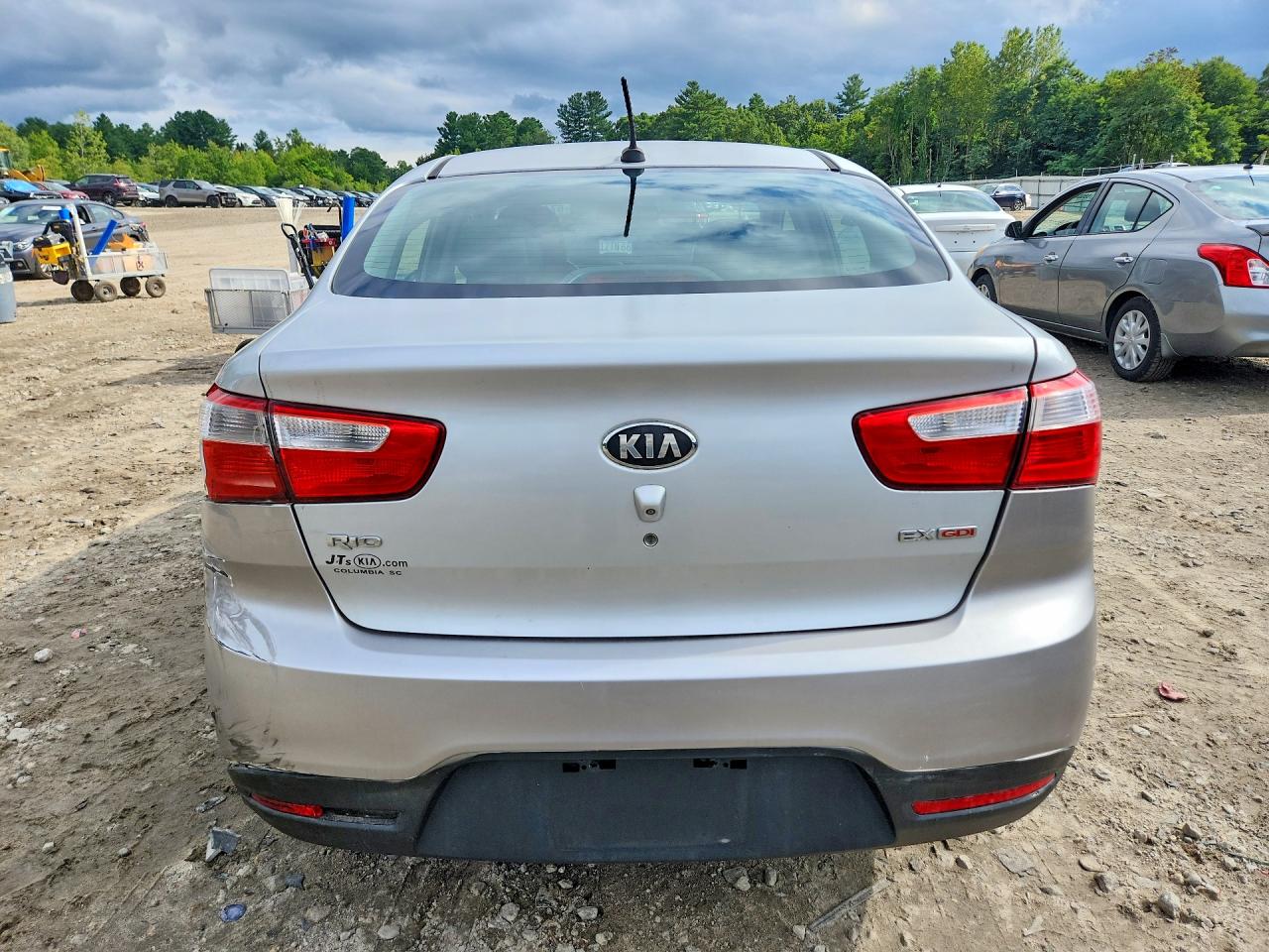 2013 Kia Rio Ex Silver vin: KNADN4A39D6226511