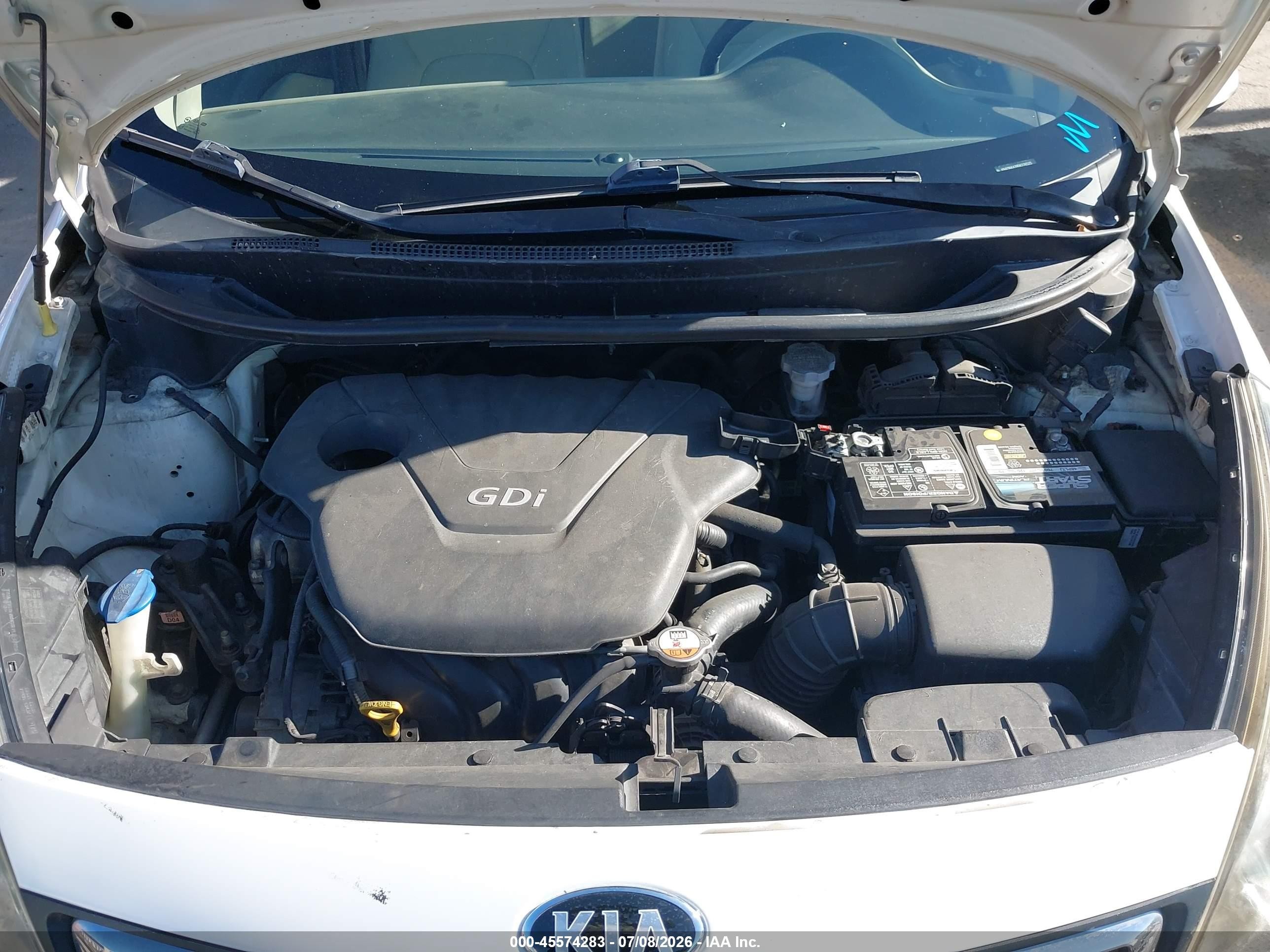 2013 Kia Rio Ex White vin: KNADN4A39D6226525