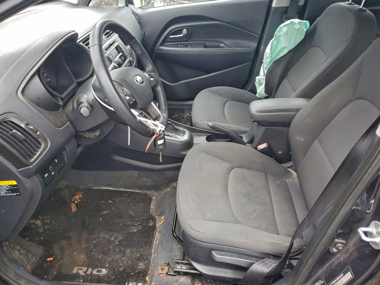 2013 Kia Rio Ex Charcoal vin: KNADN4A39D6290287