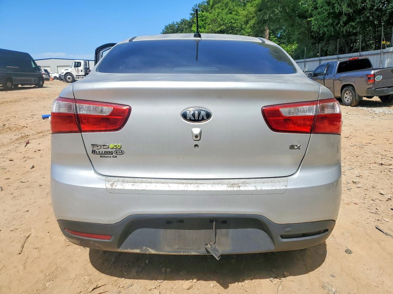 2013 Kia Rio Ex Silver vin: KNADN4A39D6305435