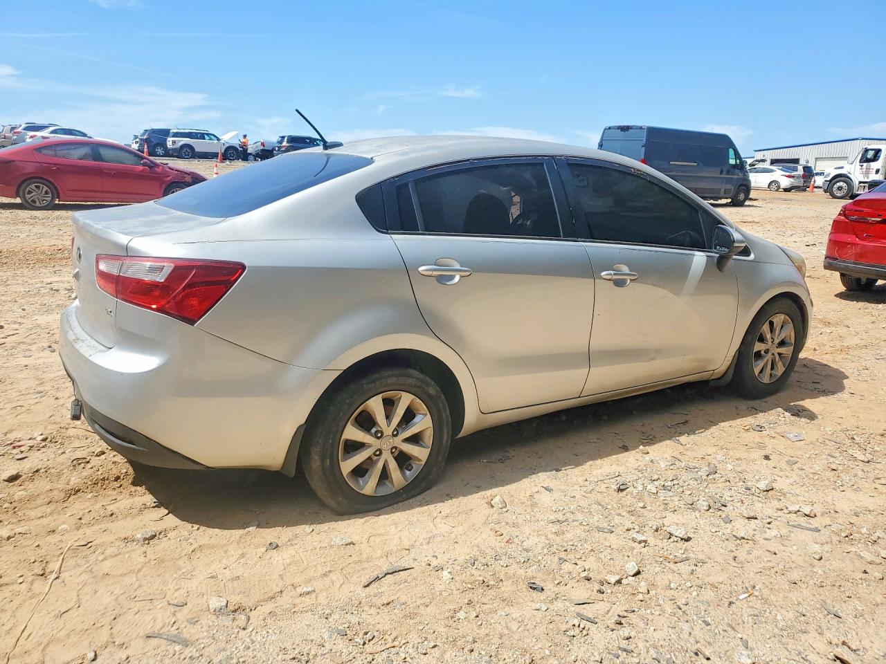 2013 Kia Rio Ex Silver vin: KNADN4A39D6305435
