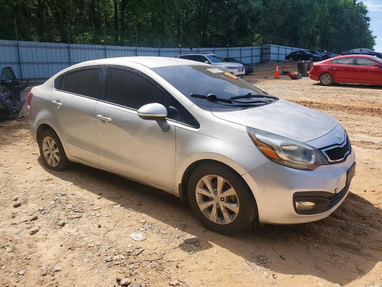 2013 Kia Rio Ex Silver vin: KNADN4A39D6305435