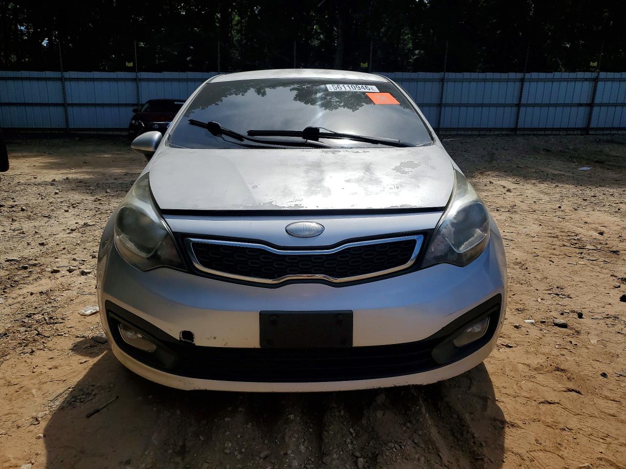 2013 Kia Rio Ex Silver vin: KNADN4A39D6305435