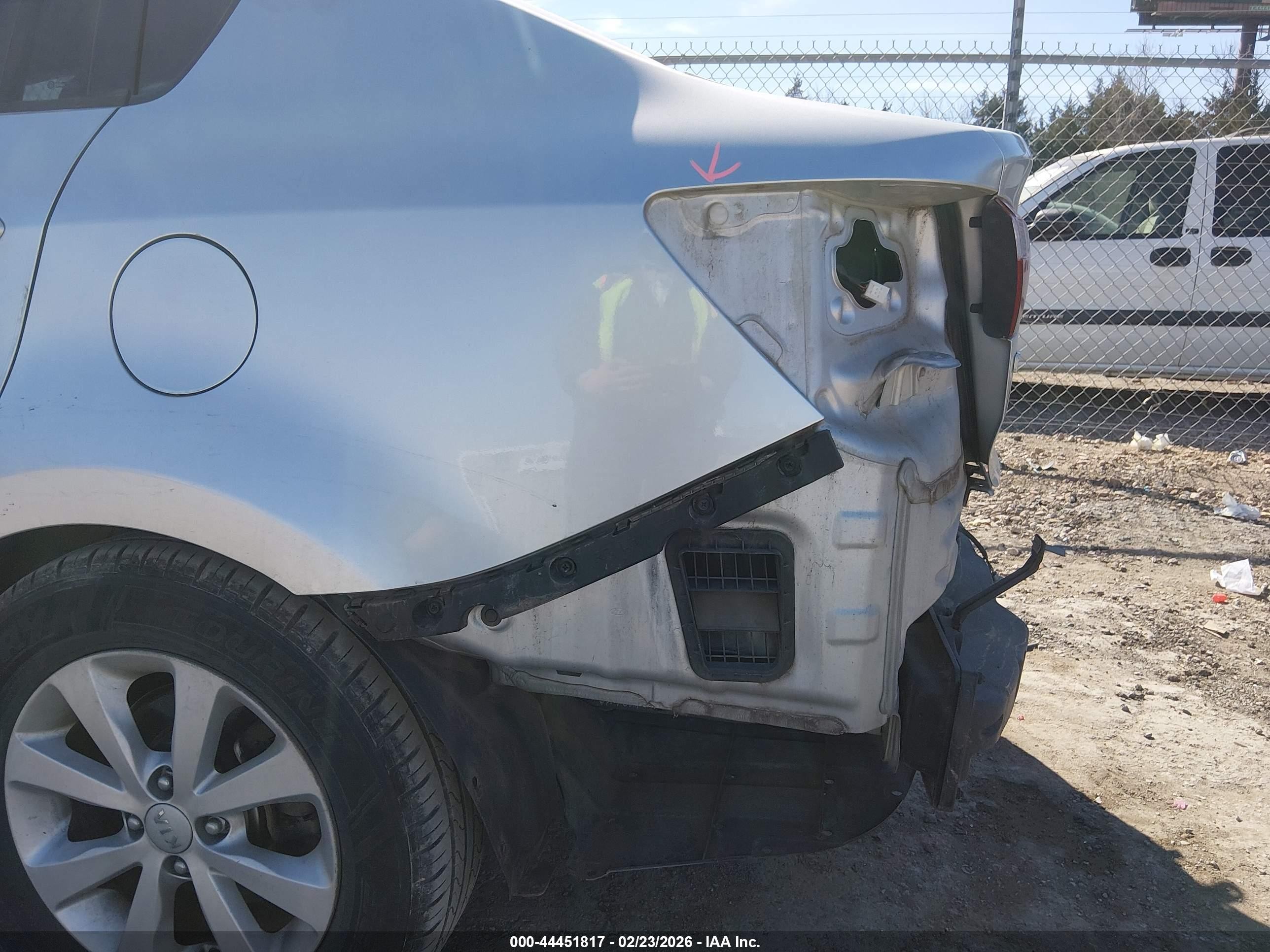2014 Kia Rio Ex Серебряный vin: KNADN4A39E6353468