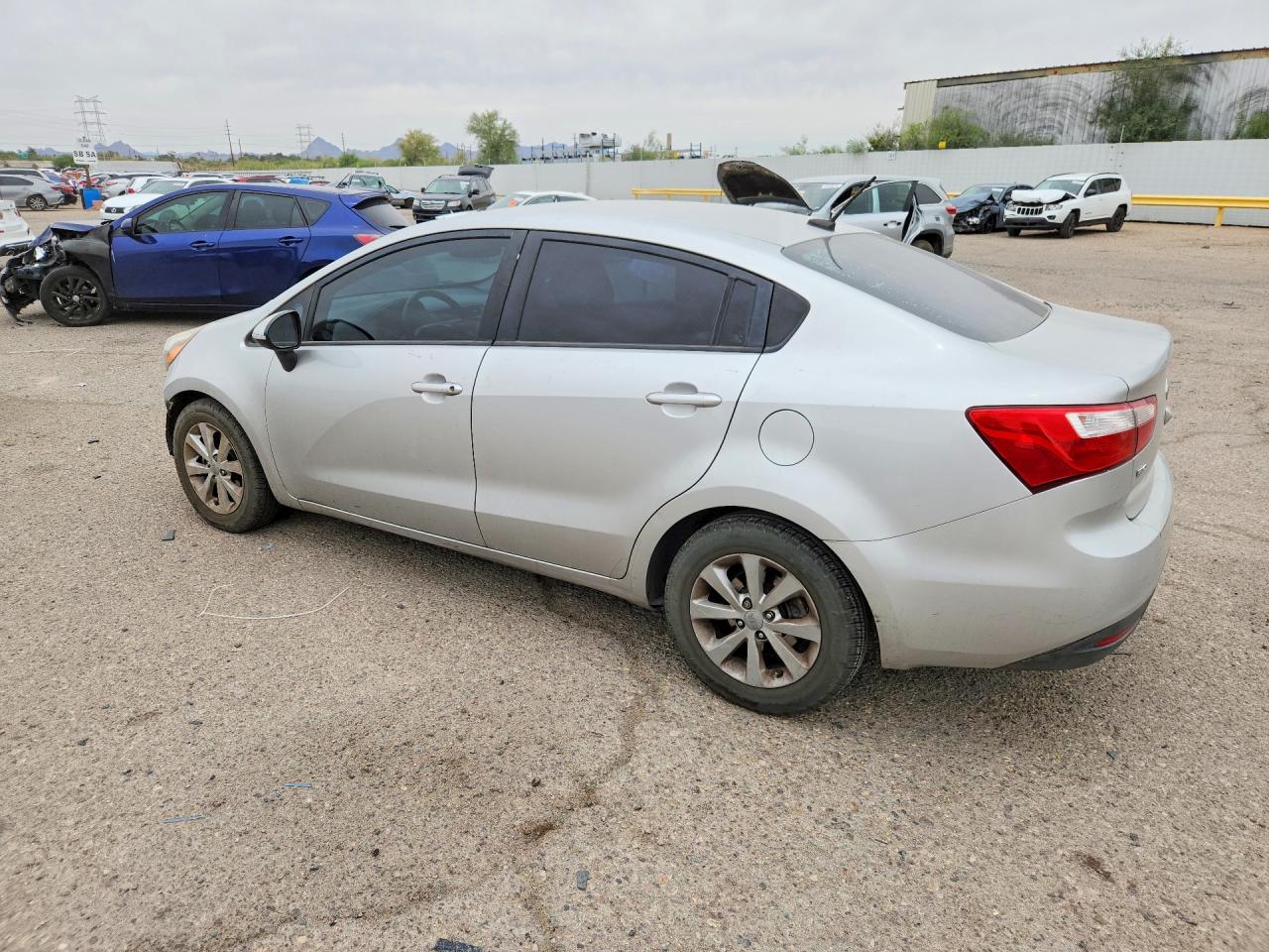 2013 Kia Rio Ex Silver vin: KNADN4A3XD6124750