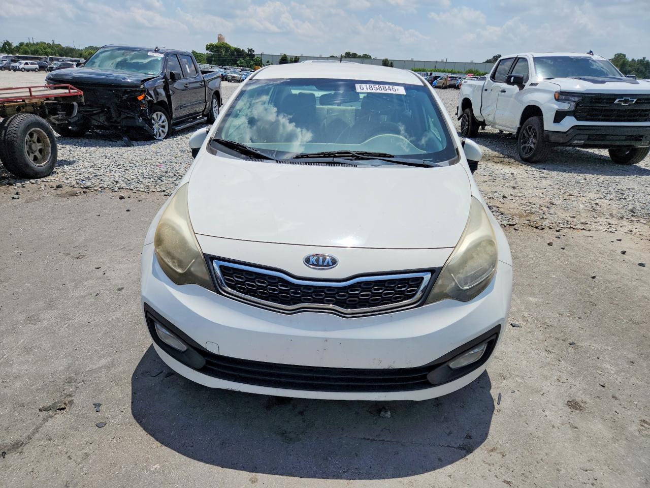 2013 Kia Rio Ex White vin: KNADN4A3XD6131004