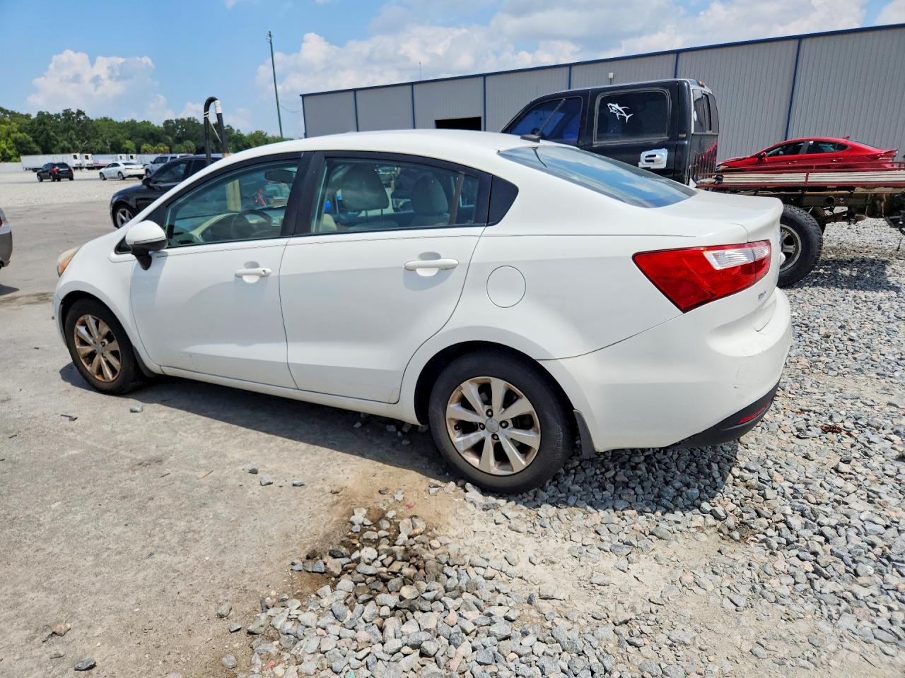 2013 Kia Rio Ex White vin: KNADN4A3XD6131004