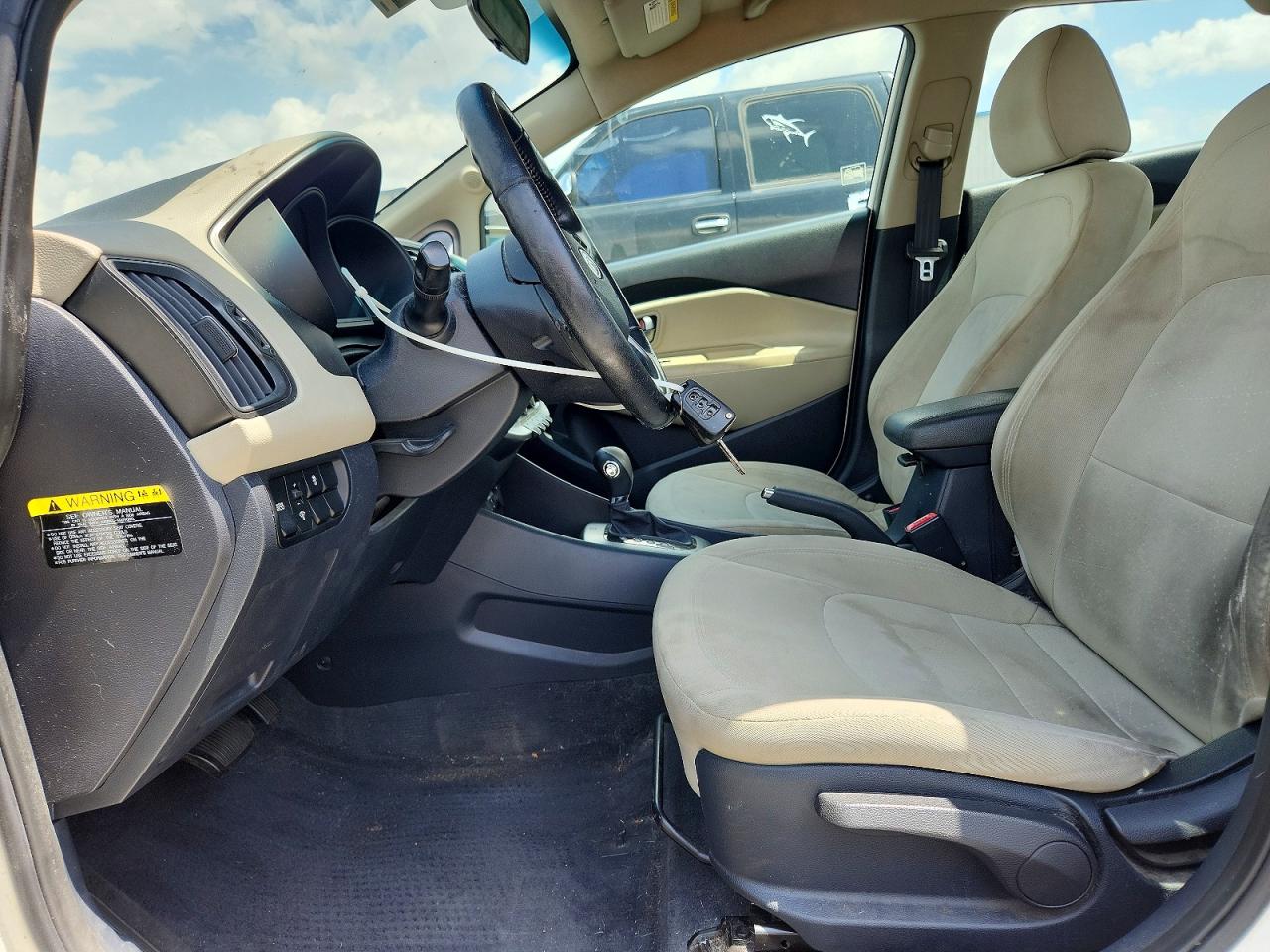 2013 Kia Rio Ex White vin: KNADN4A3XD6131004