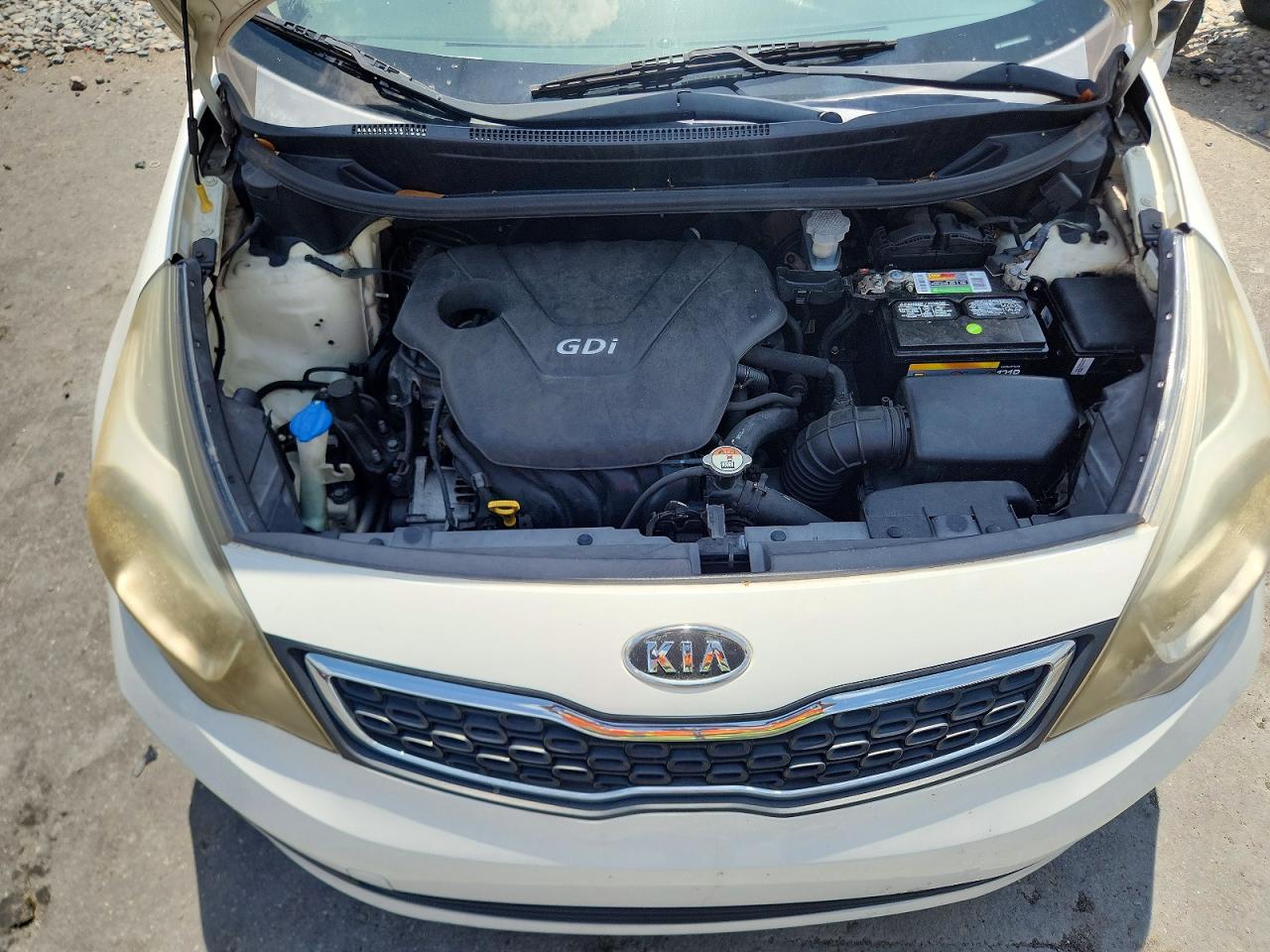 2013 Kia Rio Ex White vin: KNADN4A3XD6131004