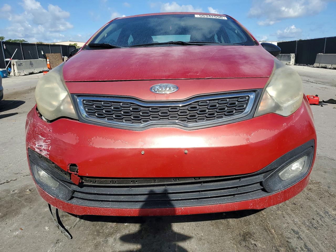 2013 Kia Rio Ex Red vin: KNADN4A3XD6141063