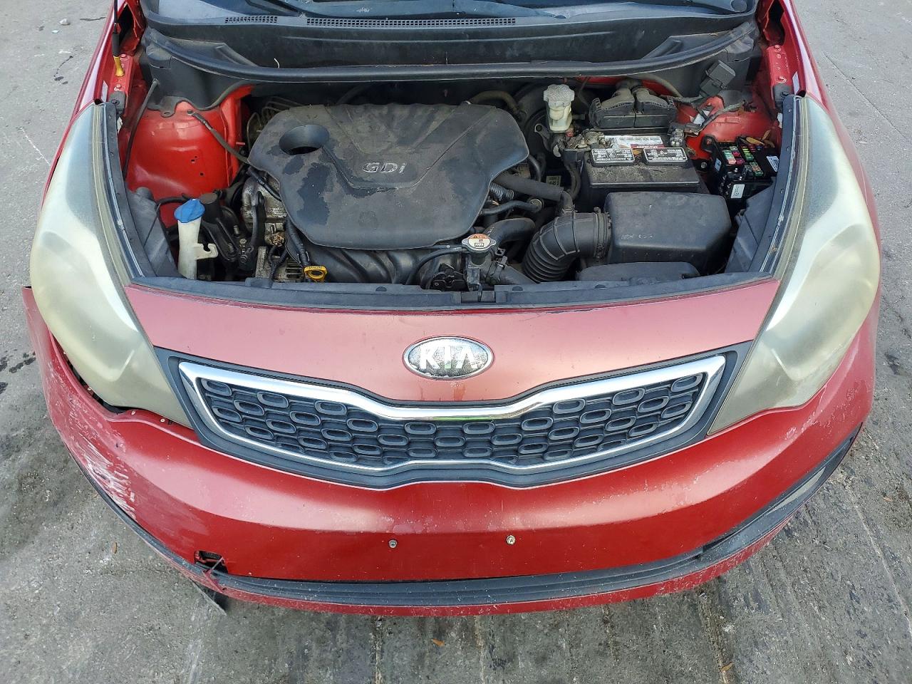 2013 Kia Rio Ex Red vin: KNADN4A3XD6141063