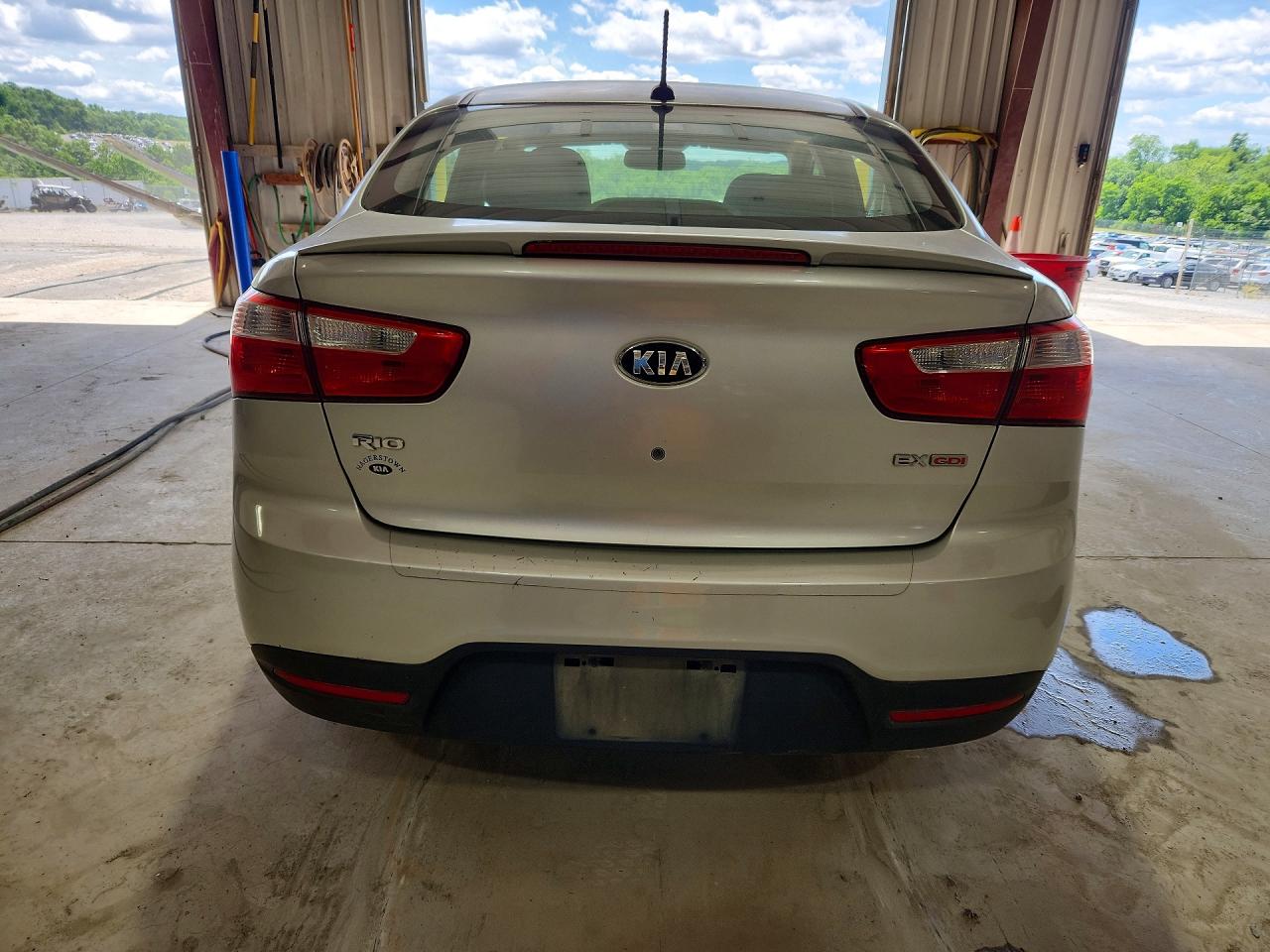 2013 Kia Rio Ex Silver vin: KNADN4A3XD6178906