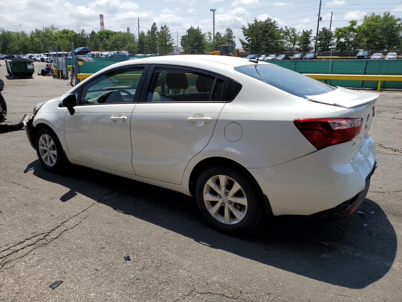 2013 Kia Rio Ex White vin: KNADN4A3XD6229949