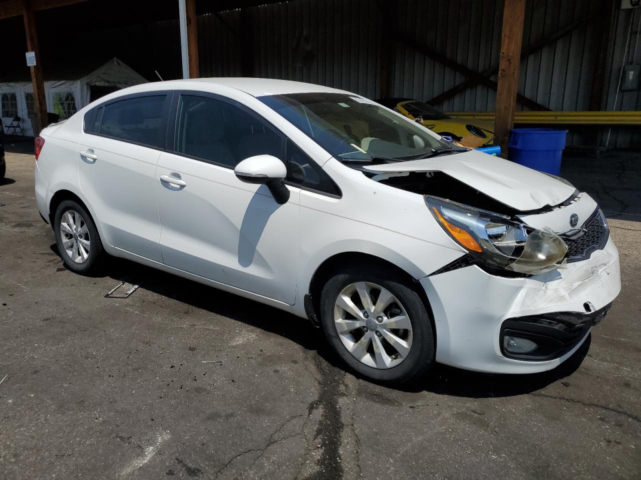 2013 Kia Rio Ex White vin: KNADN4A3XD6229949