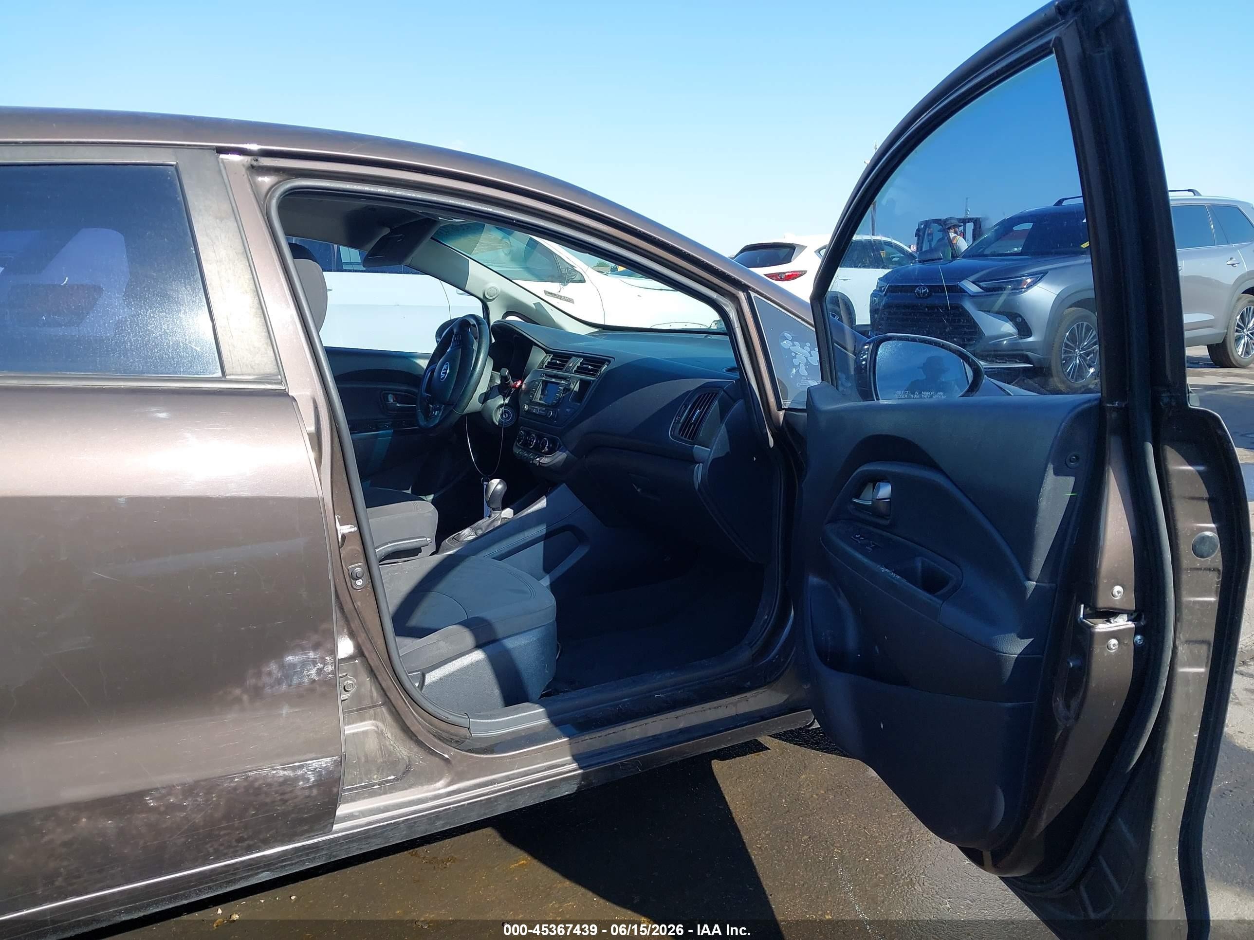 2013 Kia Rio Ex Brown vin: KNADN4A3XD6281310