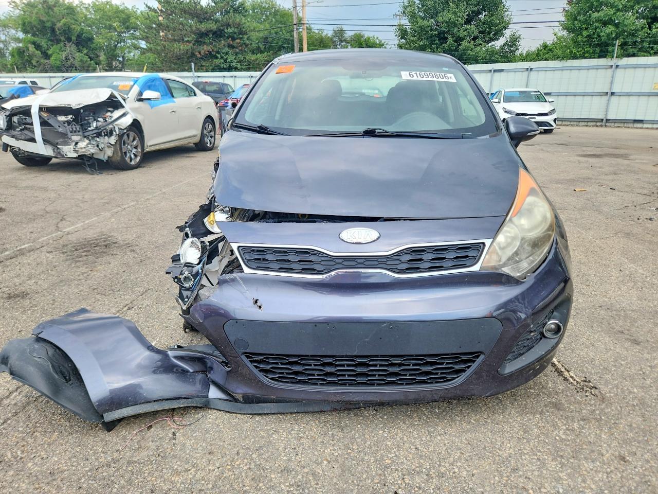 2013 Kia Rio 5-door Ex Gray vin: KNADN5A30D6119885
