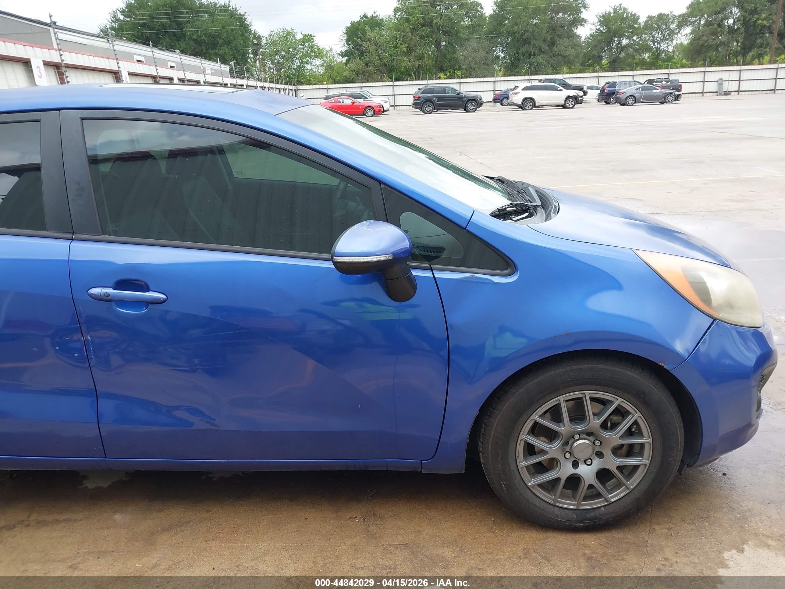 2013 Kia Rio Sx Blue vin: KNADN5A30D6192237