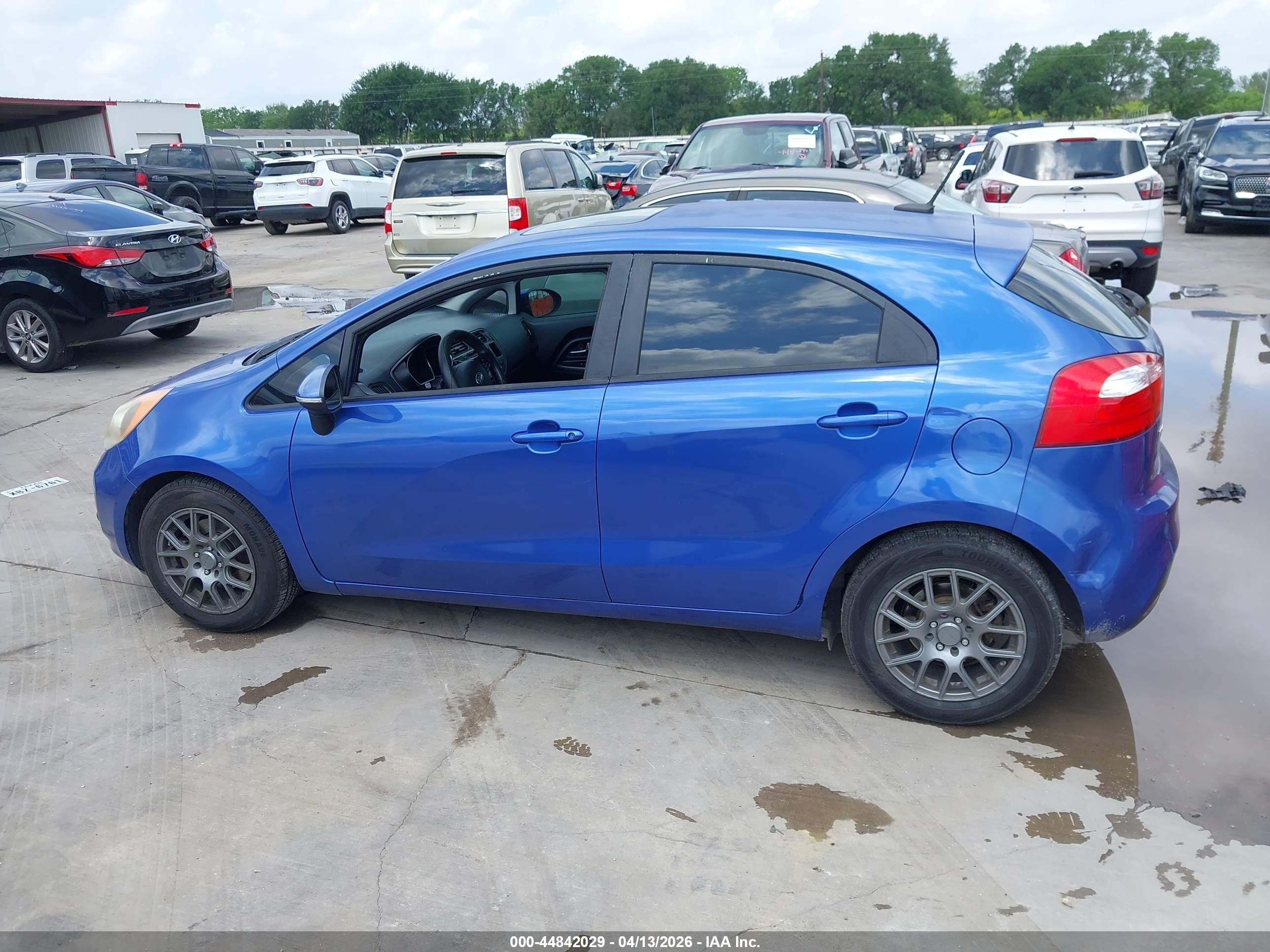 2013 Kia Rio Sx Blue vin: KNADN5A30D6192237