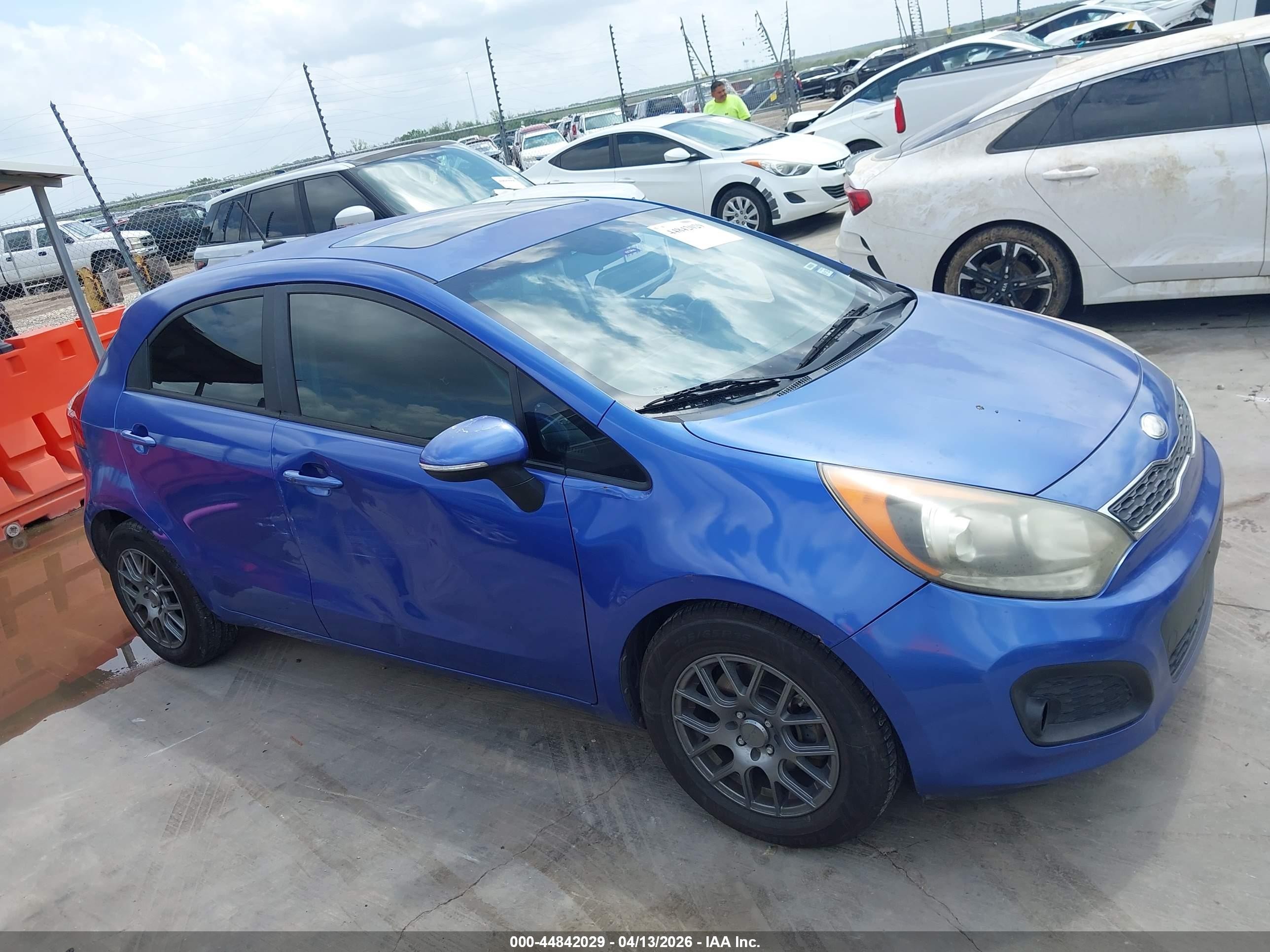 2013 Kia Rio Sx Blue vin: KNADN5A30D6192237