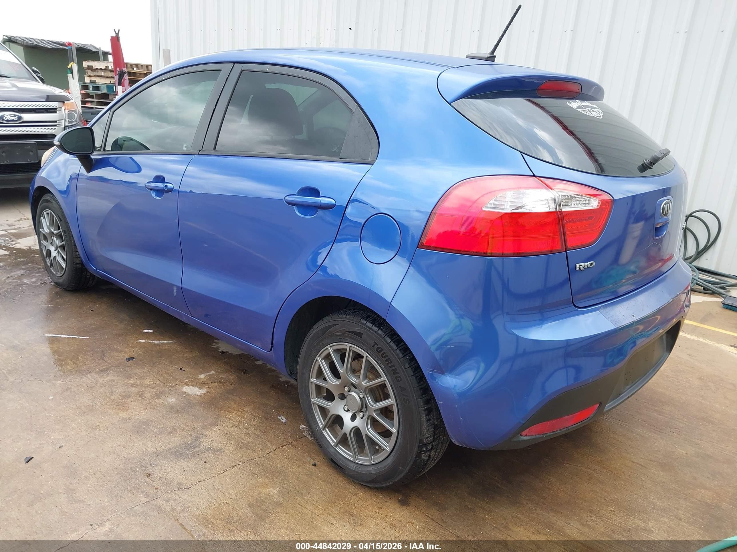 2013 Kia Rio Sx Blue vin: KNADN5A30D6192237
