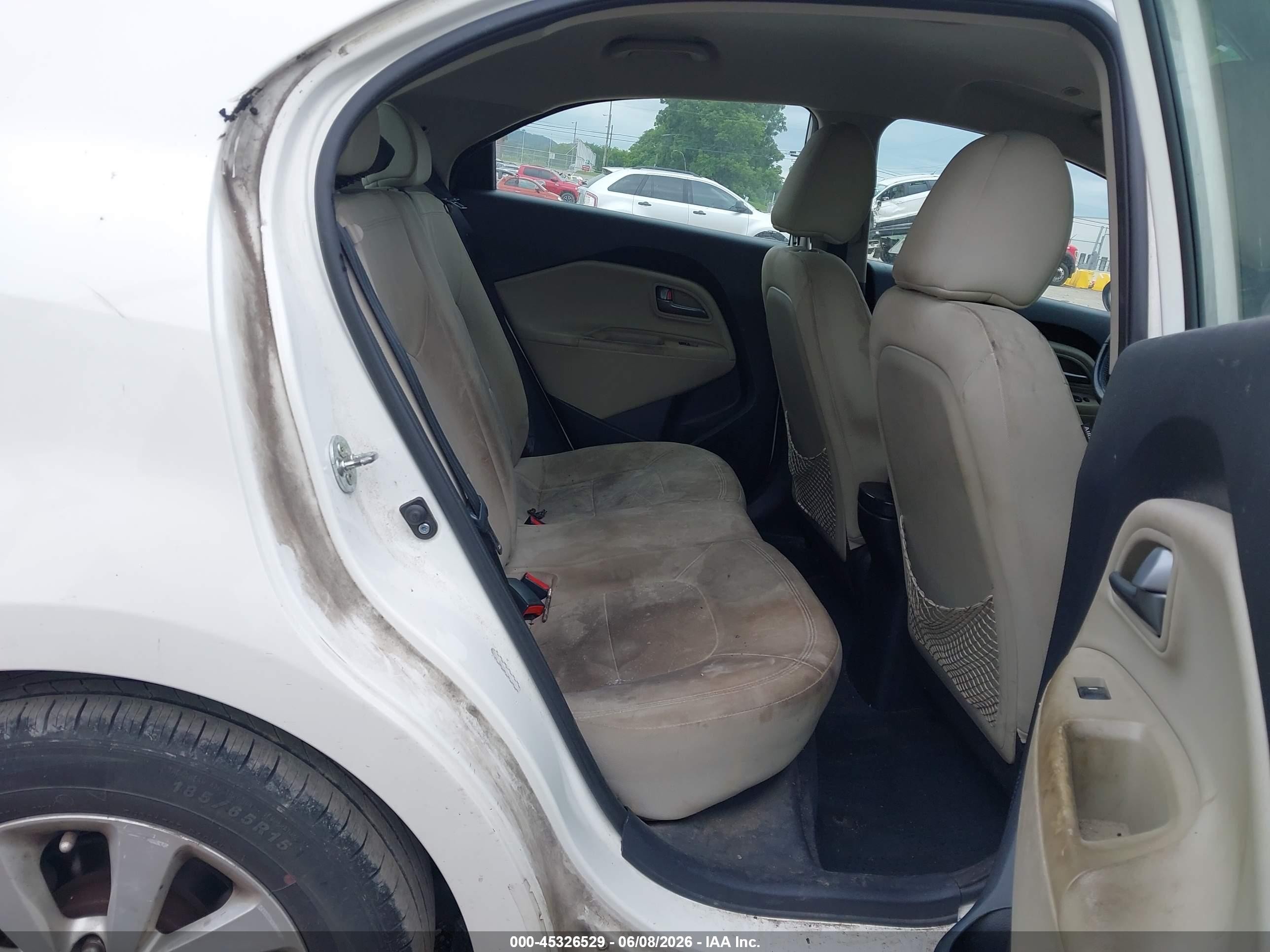 2013 Kia Rio Ex White vin: KNADN5A30D6222420