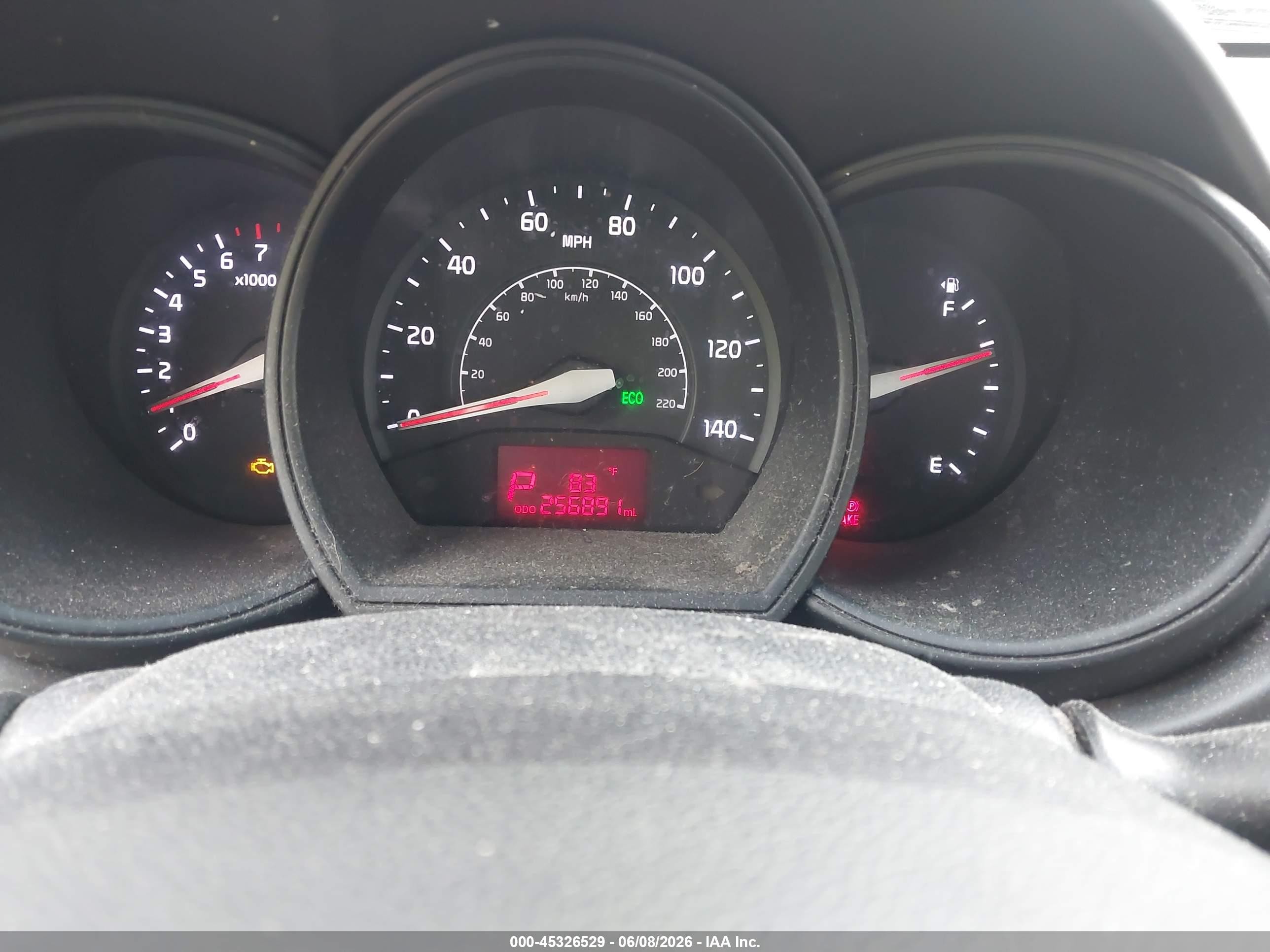 2013 Kia Rio Ex White vin: KNADN5A30D6222420