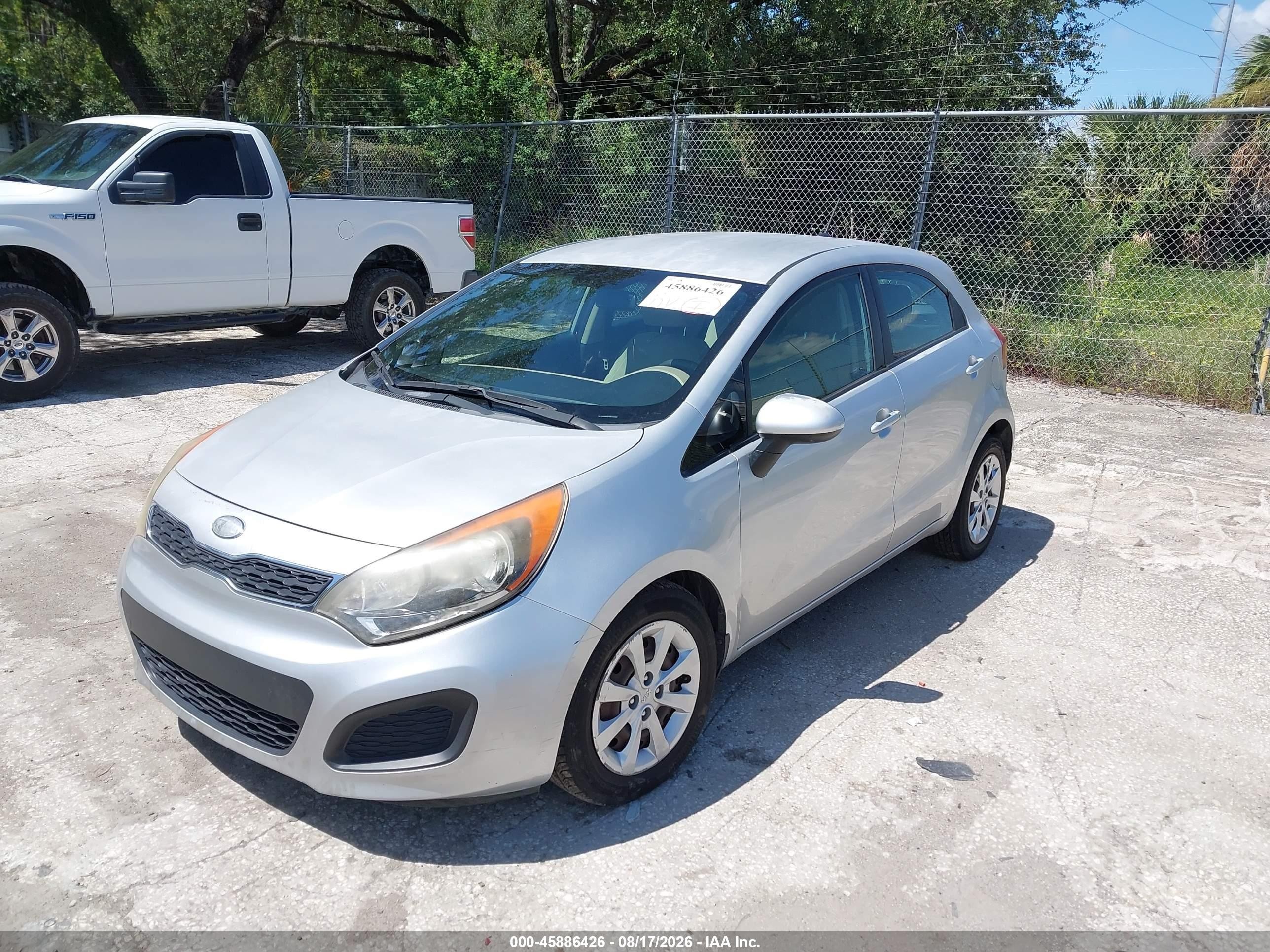 2013 Kia Rio Ex Silver vin: KNADN5A30D6239752
