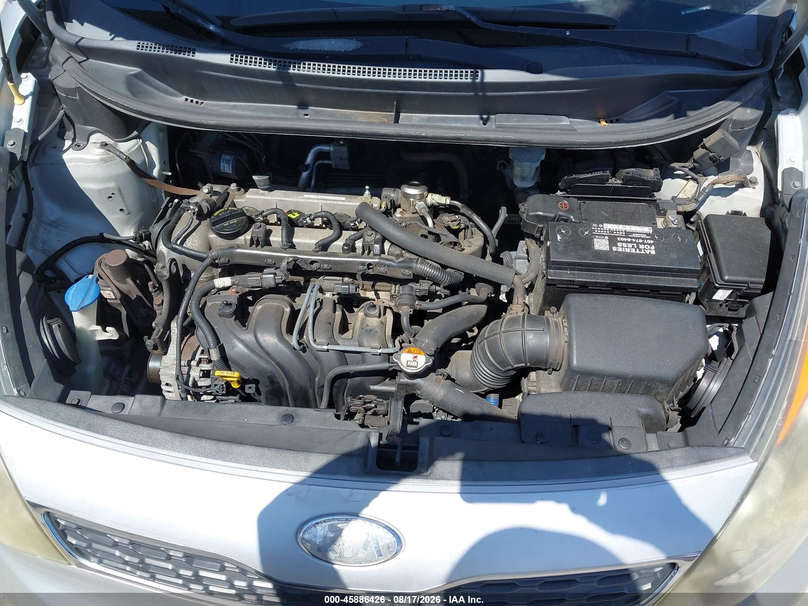 2013 Kia Rio Ex Silver vin: KNADN5A30D6239752