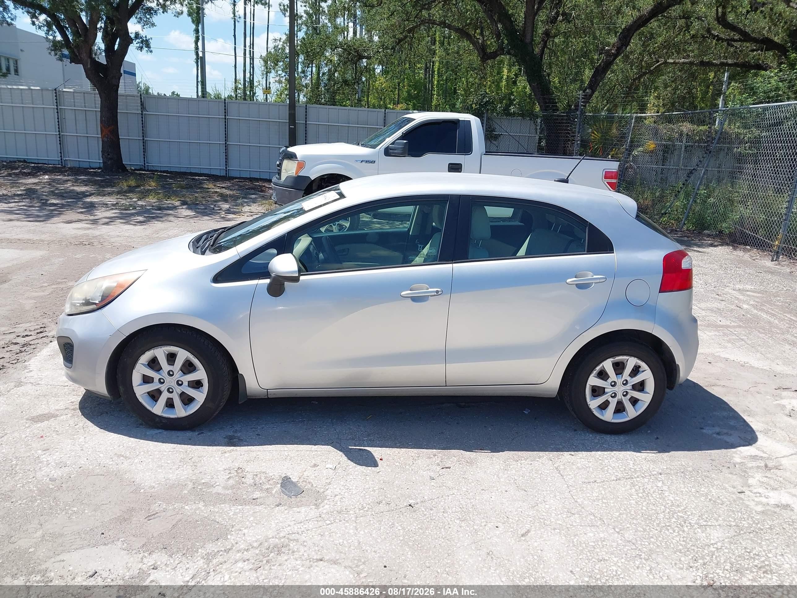 2013 Kia Rio Ex Silver vin: KNADN5A30D6239752