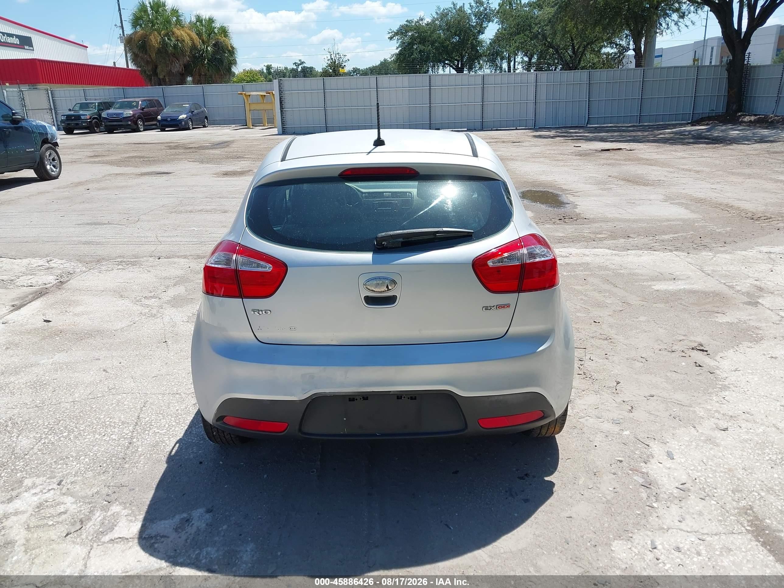 2013 Kia Rio Ex Silver vin: KNADN5A30D6239752