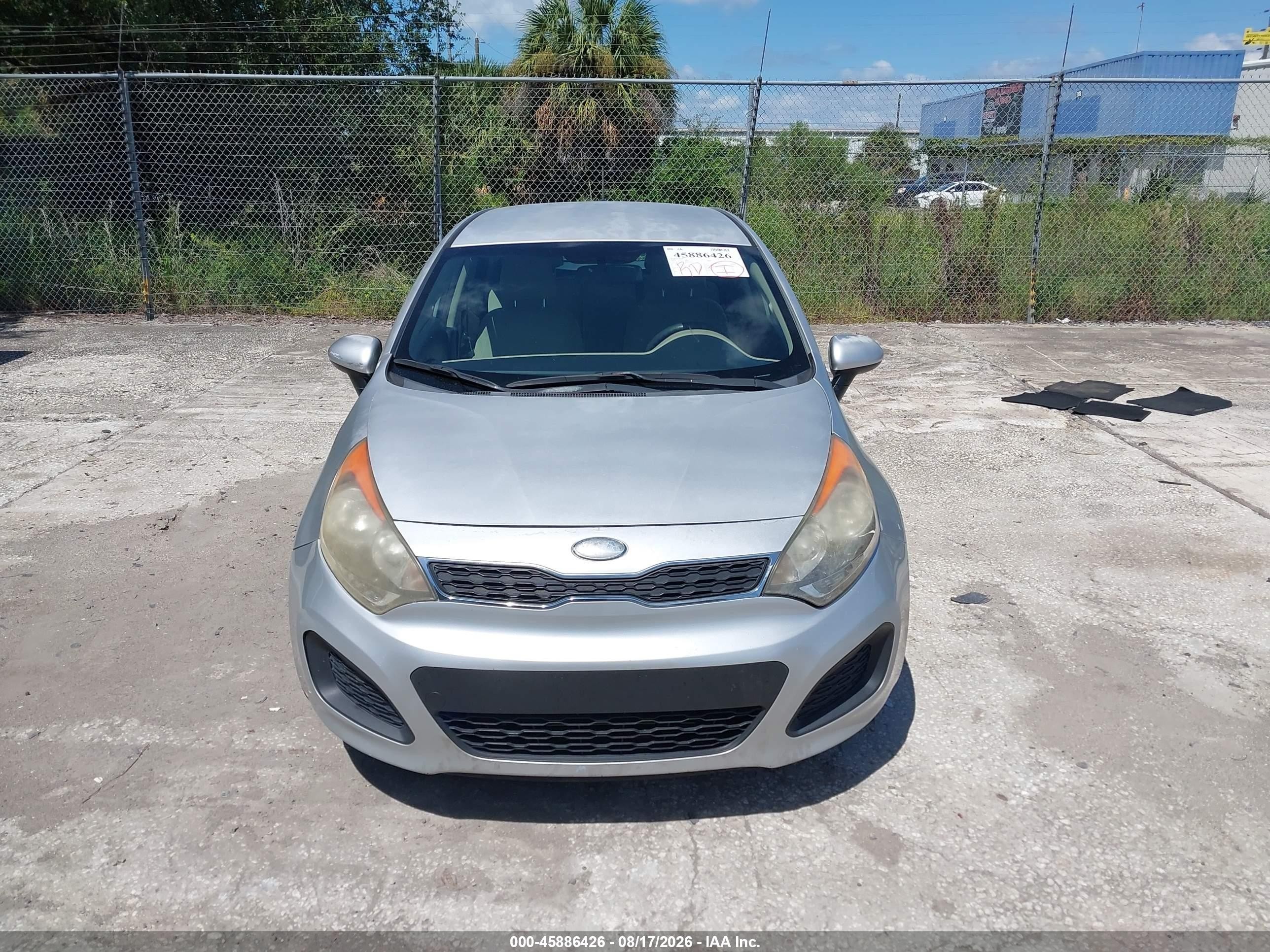 2013 Kia Rio Ex Silver vin: KNADN5A30D6239752