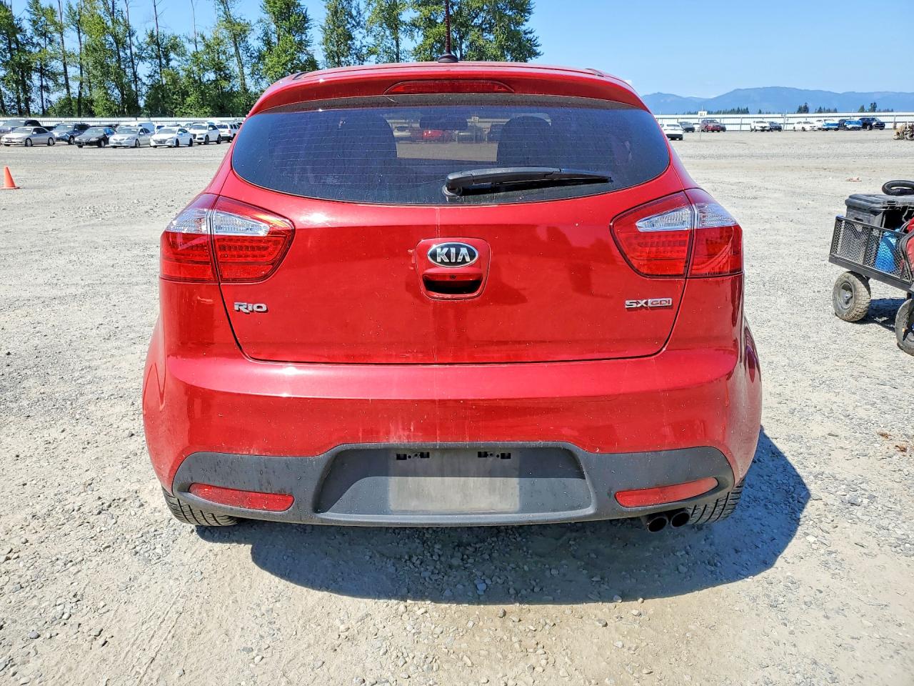 2014 Kia Rio Ex Red vin: KNADN5A30E6351811