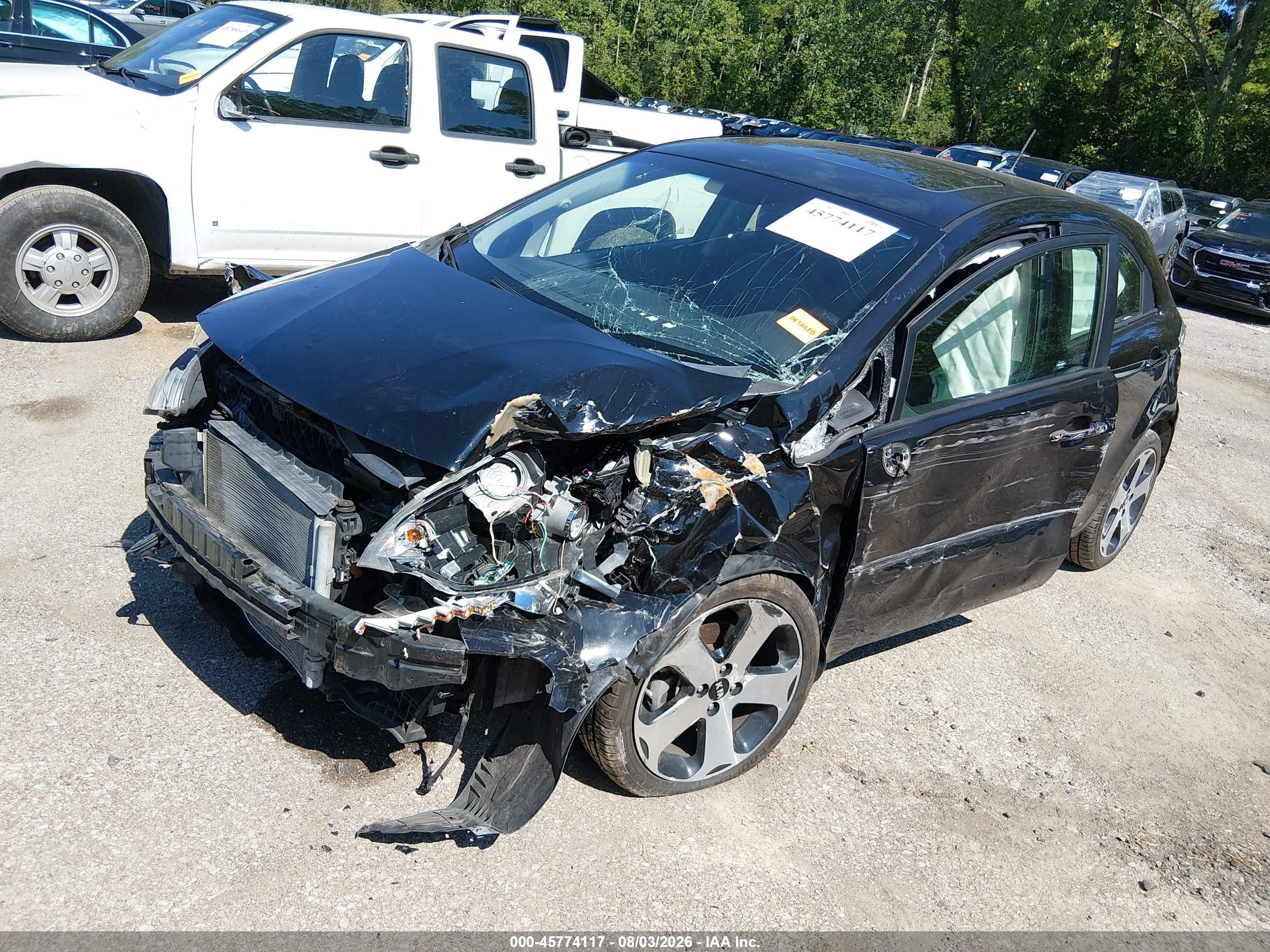 2012 Kia Rio5 Sx Black vin: KNADN5A31C6023973