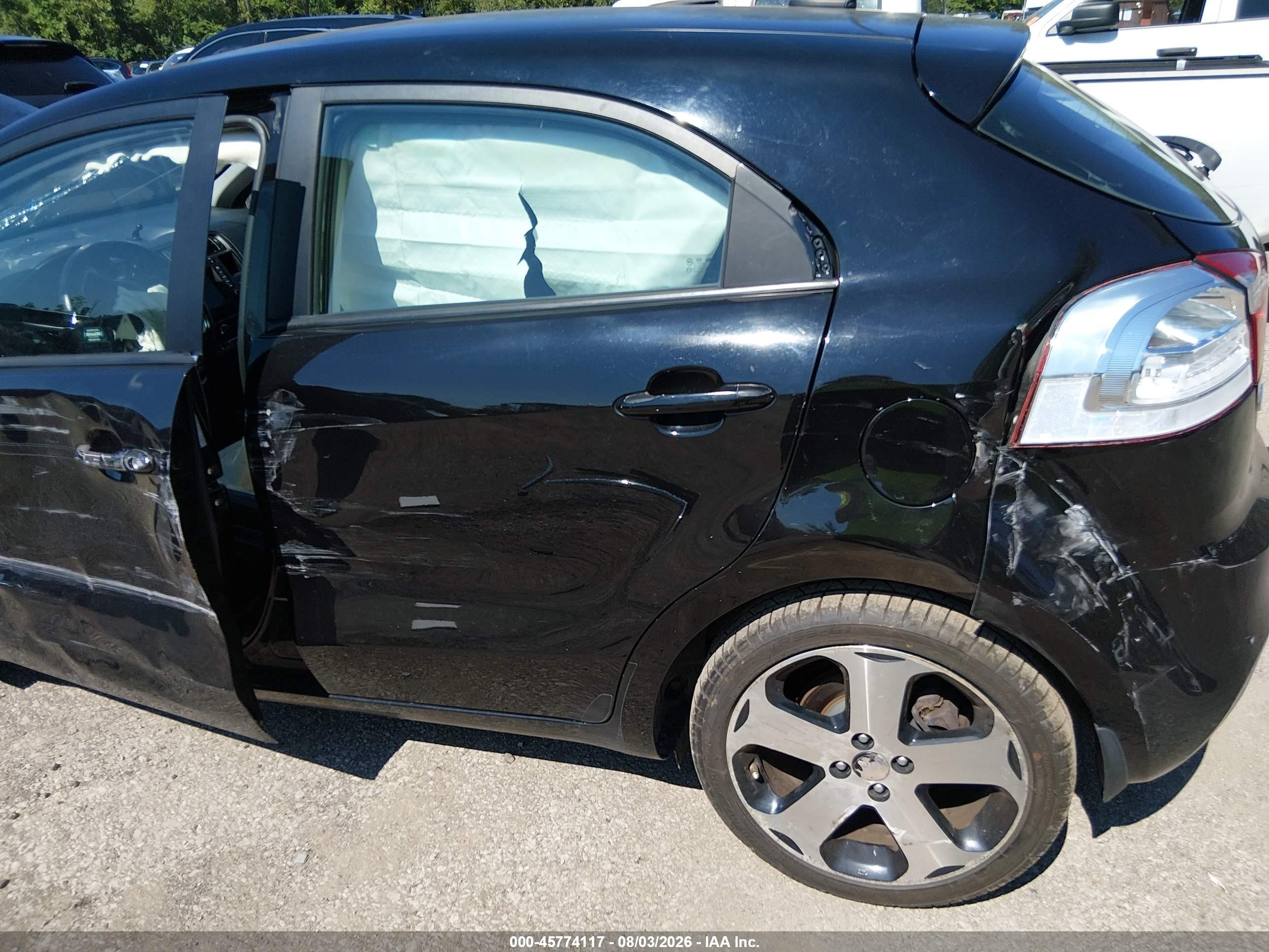 2012 Kia Rio5 Sx Black vin: KNADN5A31C6023973