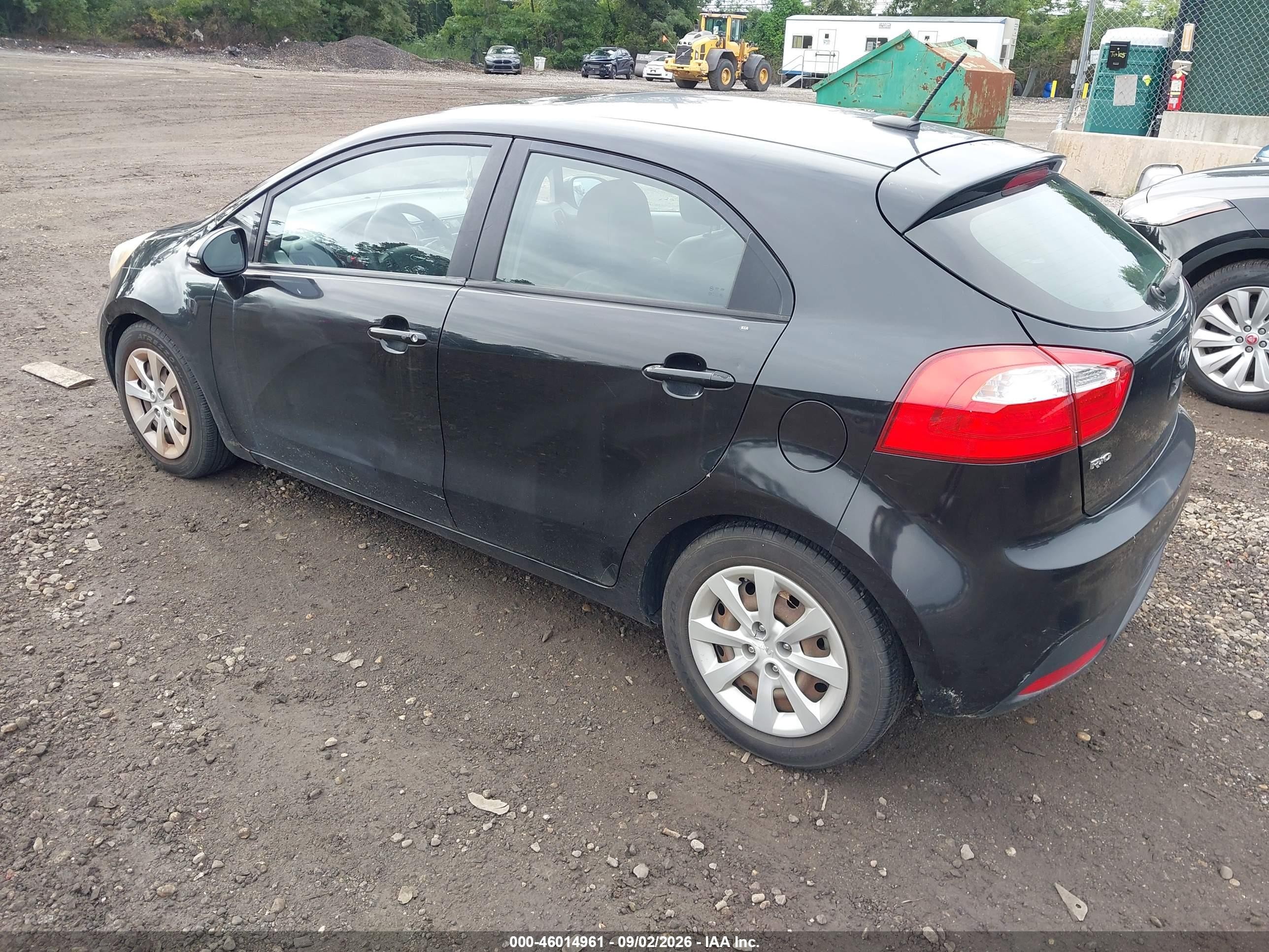 2012 Kia Rio5 Sx Black vin: KNADN5A32C6029202