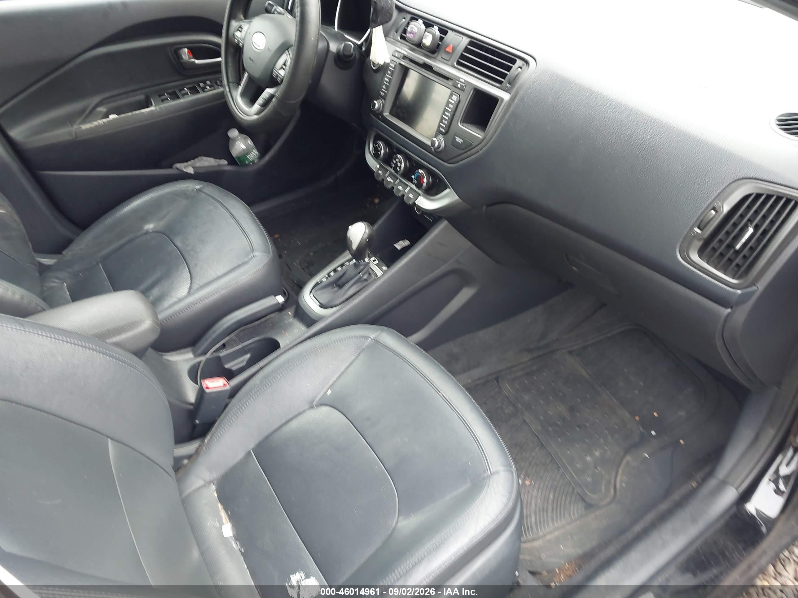 2012 Kia Rio5 Sx Black vin: KNADN5A32C6029202