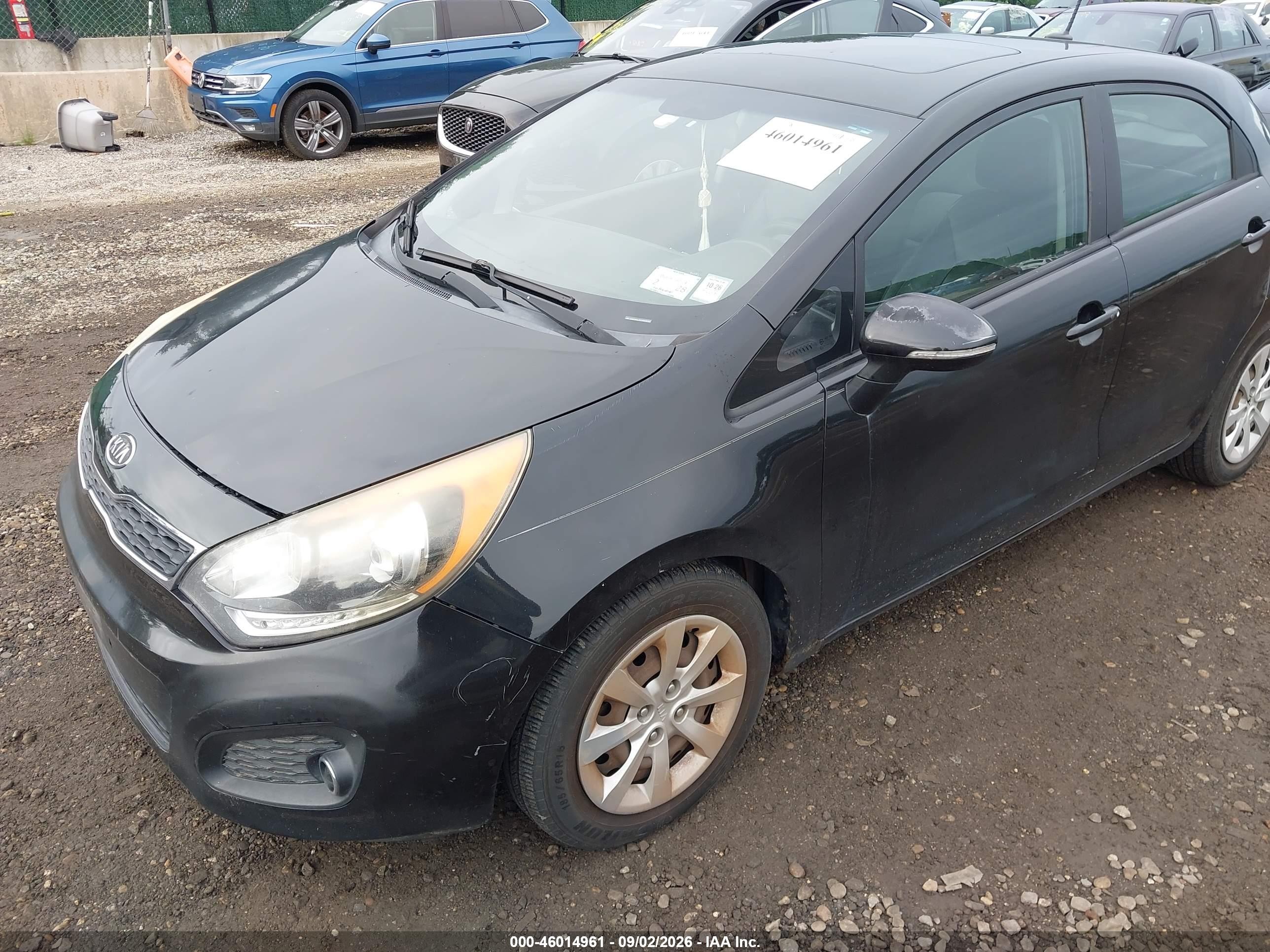 2012 Kia Rio5 Sx Black vin: KNADN5A32C6029202