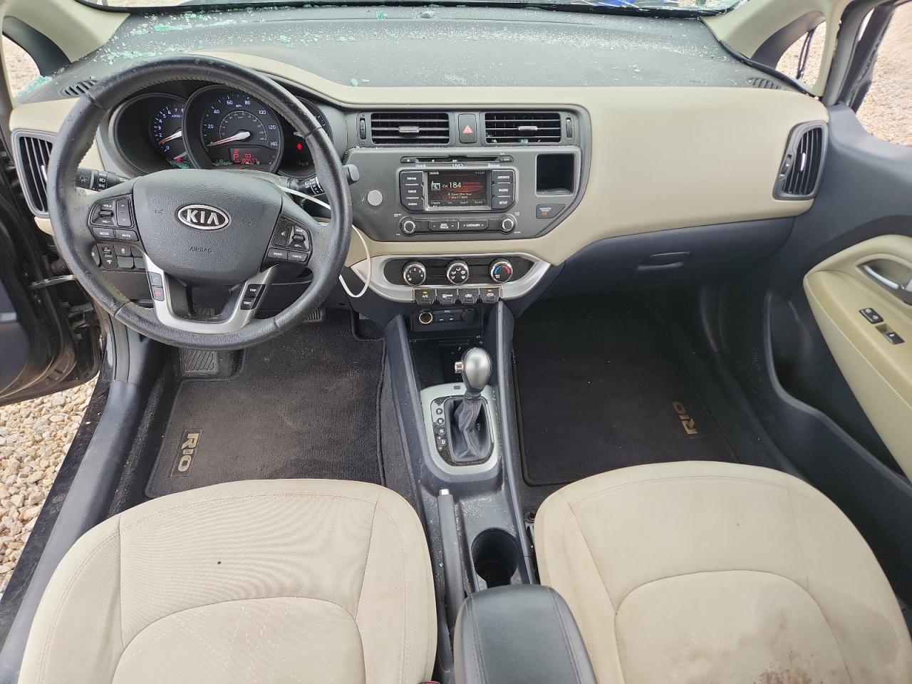2012 Kia Rio 5-door Ex Черный vin: KNADN5A32C6095345