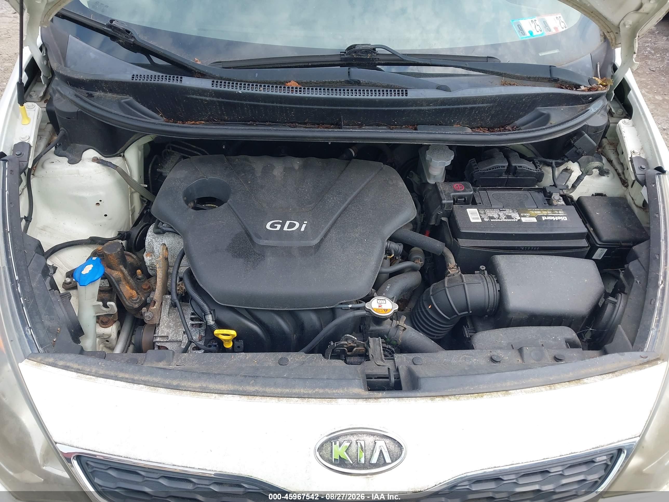 2013 Kia Rio Ex Белый vin: KNADN5A32D6112565