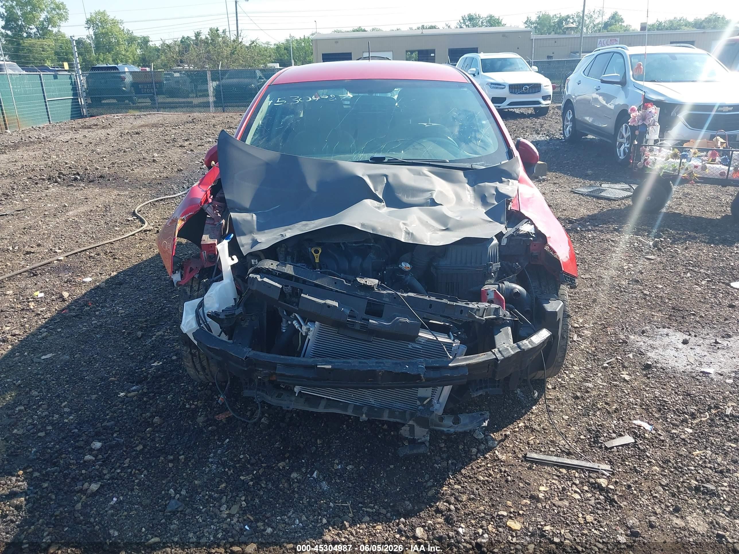 2014 Kia Rio Ex Red vin: KNADN5A32E6334511
