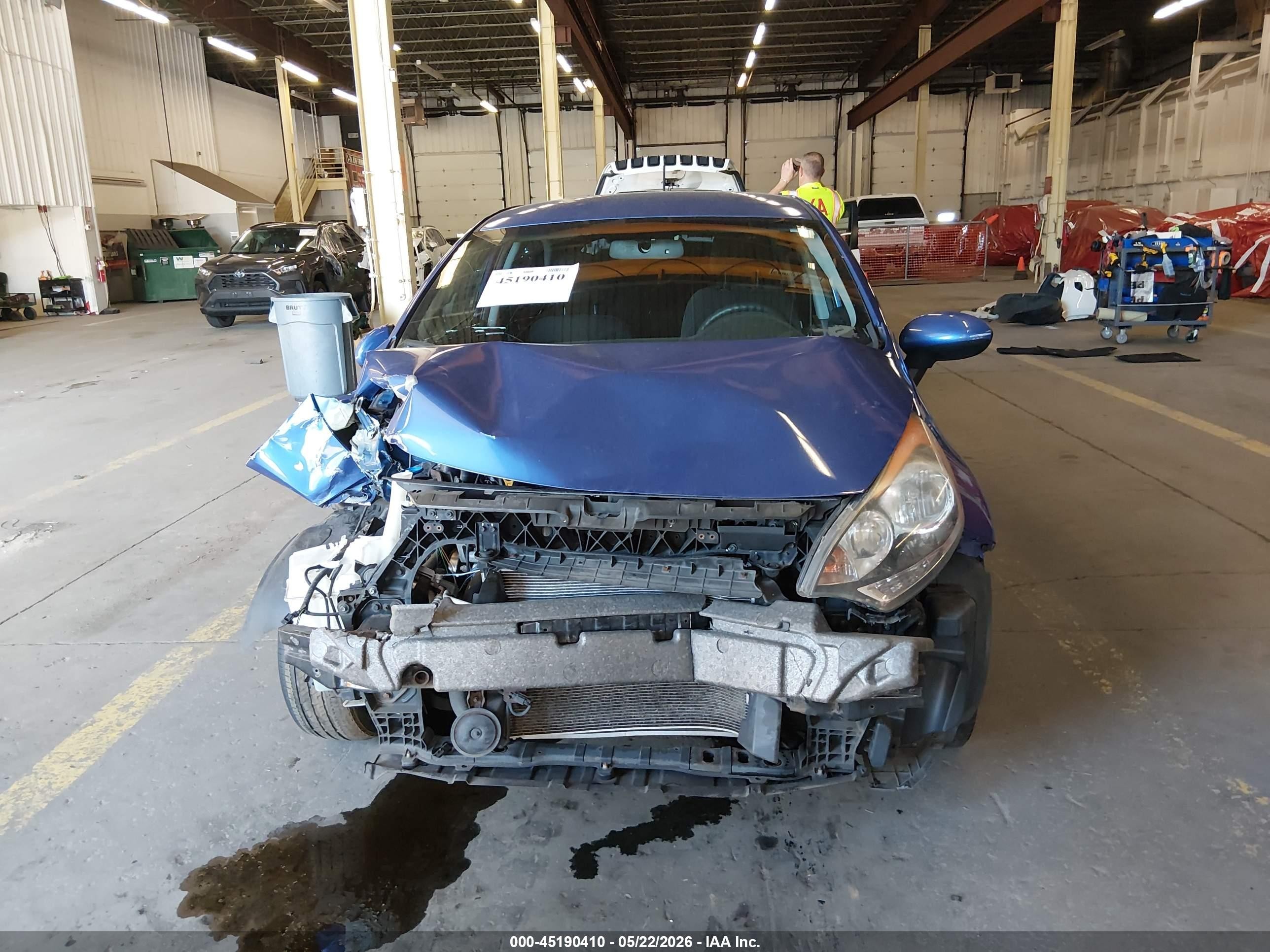 2013 Kia Rio Ex Blue vin: KNADN5A33D6096991